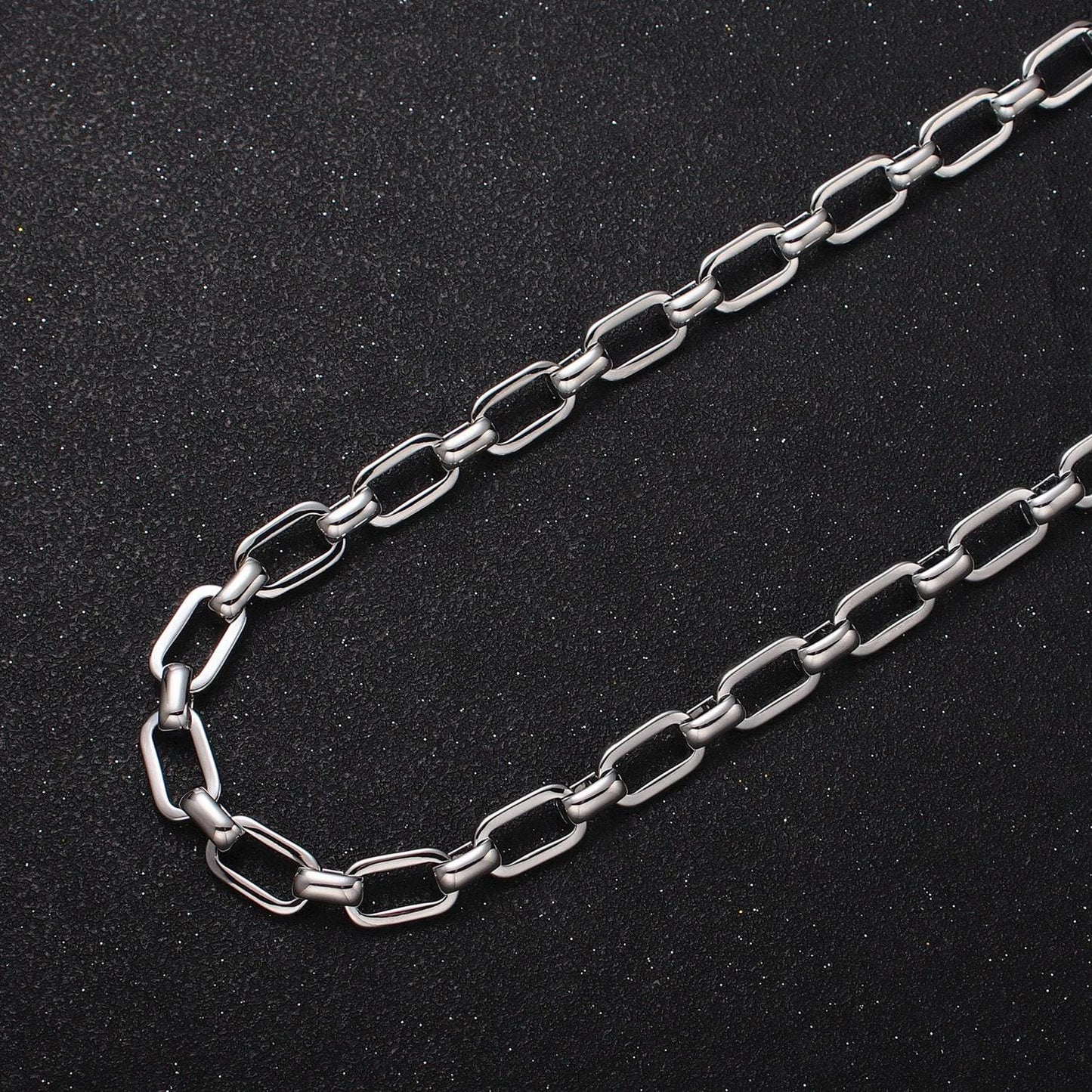 24k gold filled 7mm wide boxy cable unfinished statement chain for jewelry making component in gold & silver | roll-1109 roll-1198