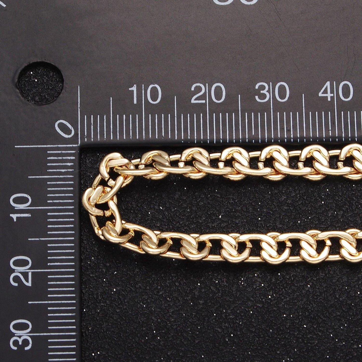 24k gold filled 4mm 5mm 6mm double cable link unfinished designed chain for statement jewelry making wholesale chain roll-1064