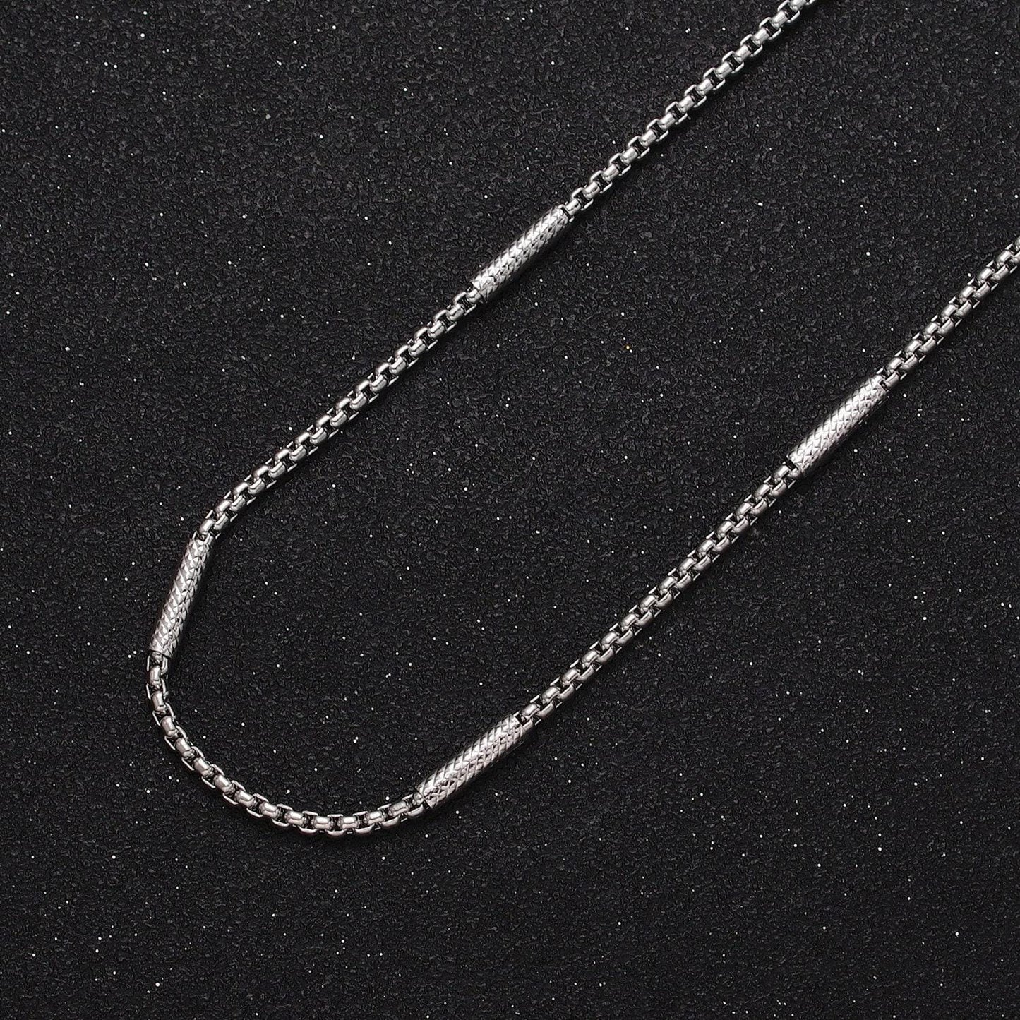 Gold filled 3mm, 4mm box textured striped tube unfinished unique gold, silver chain by yard | roll-1055, roll-1102, roll-1056, roll-1117