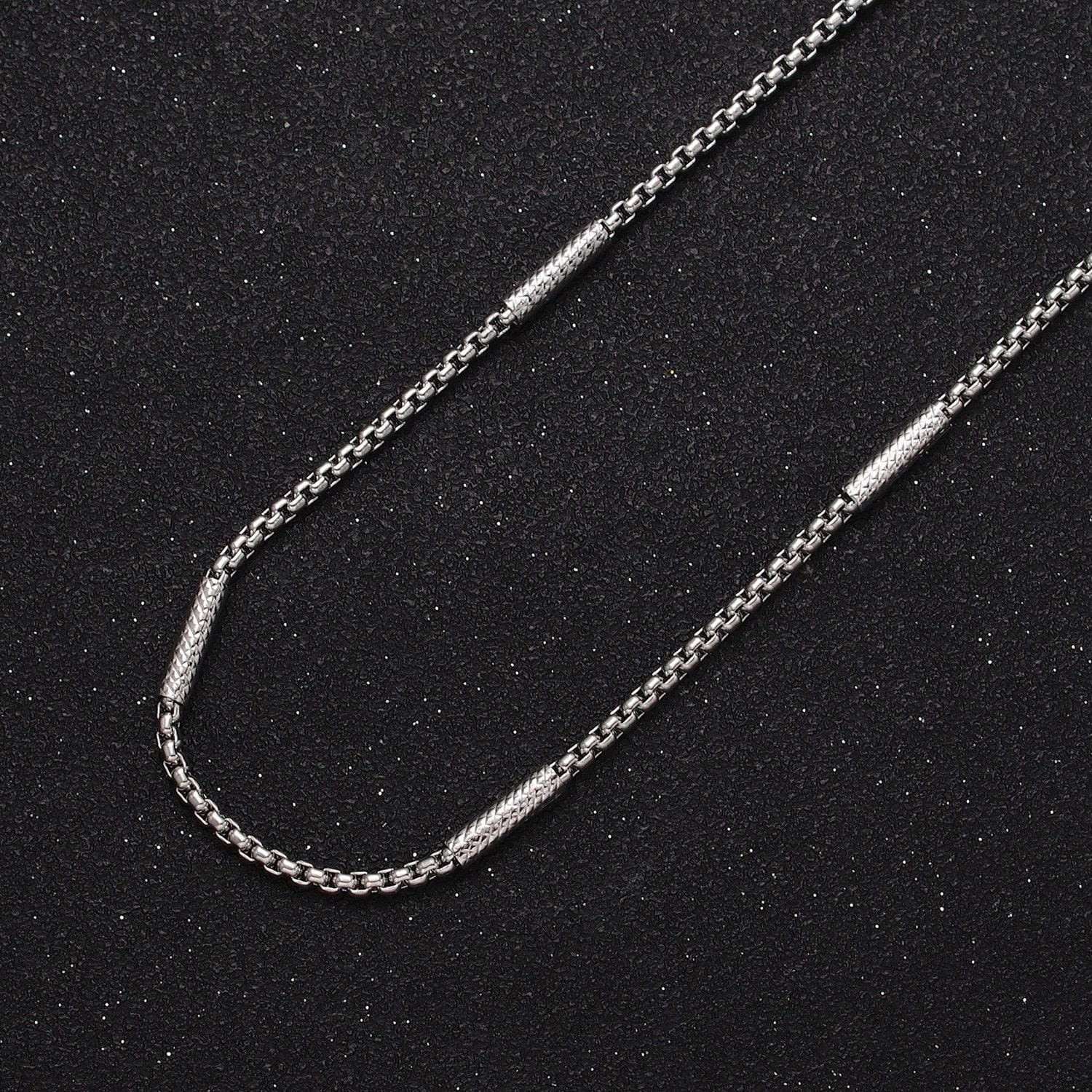 Gold filled 3mm, 4mm box textured striped tube unfinished unique gold, silver chain by yard | roll-1055, roll-1102, roll-1056, roll-1117