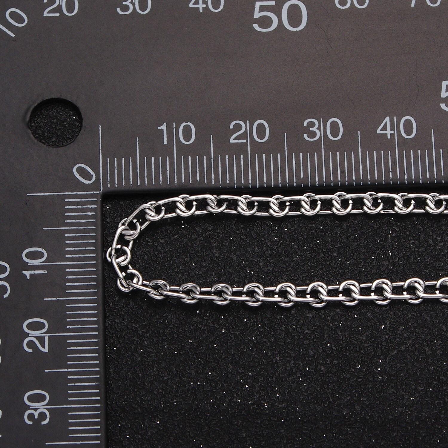 24k gold filled 4mm 5mm 6mm double cable link unfinished designed chain for statement jewelry making wholesale chain roll-1064