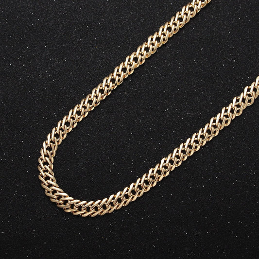 4mm, 5mm, 8mm diamond-cut bold gold, silver flat curb unfinished gold filled designed chain by yard | roll-1050, 1047, 1115, 1103, 1105
