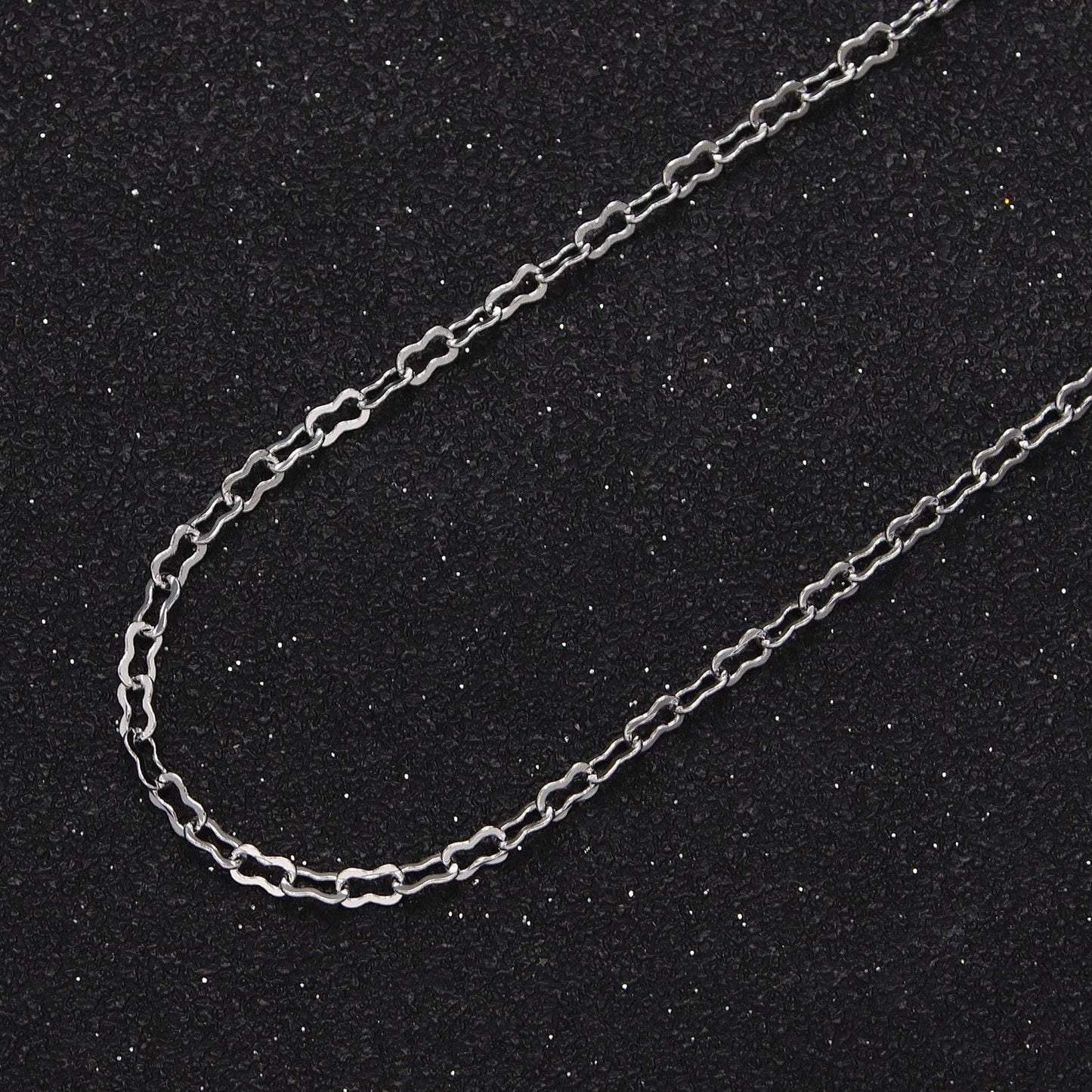 24k gold filled dainty 2.2mm figure eight 8 link unfinished geometric gold, silver chain for jewelry making by yard | roll-1041, roll-1114