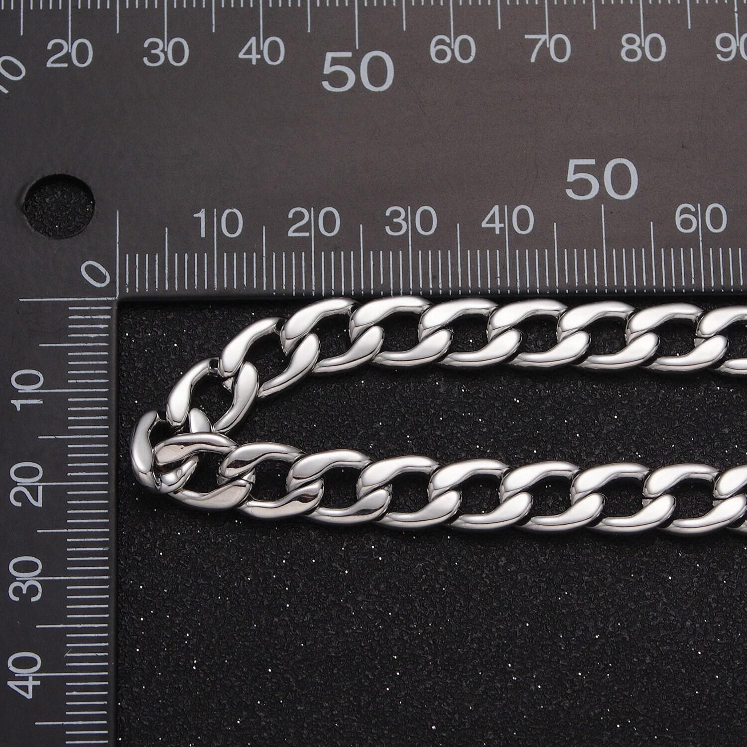 Chunky gold cuban link chain unfinished gold filled curb chain for diy jewelry making wholesale chain by yard roll-1049