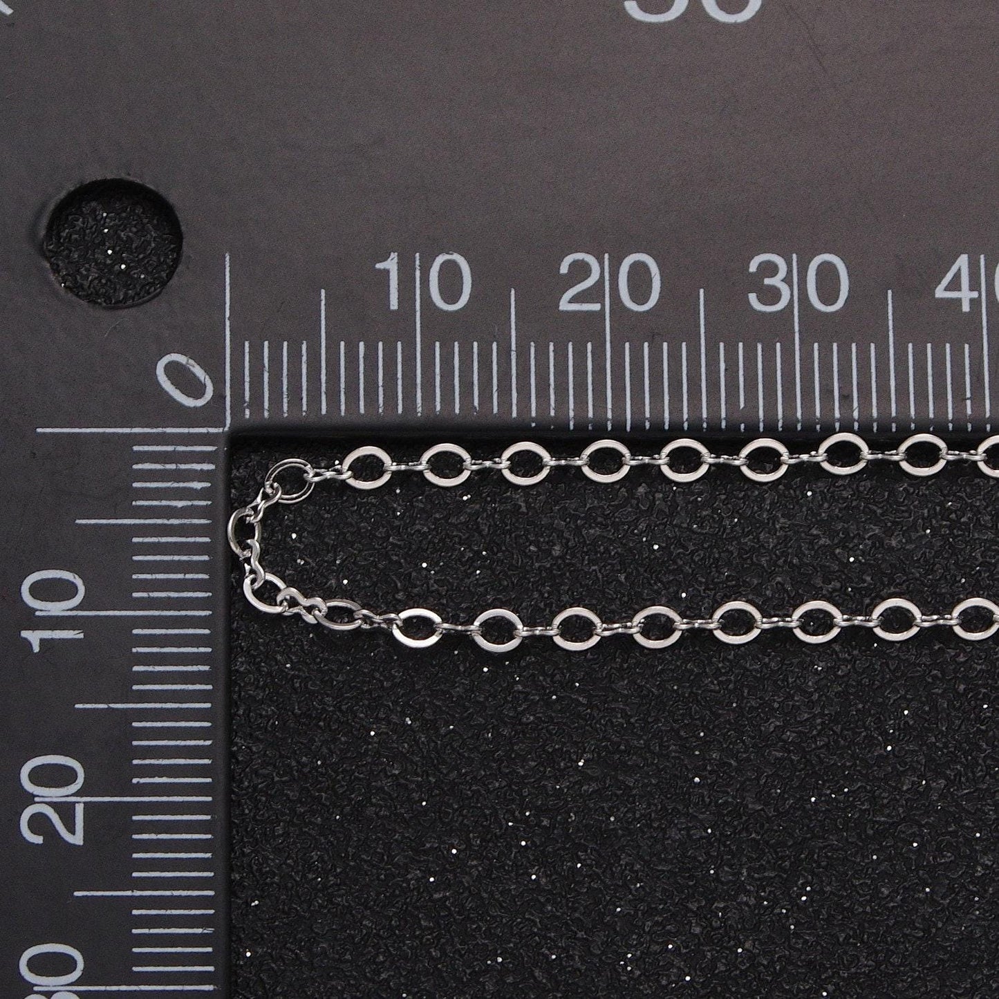 Dainty gold filled 2.2mm cable figure eight 8 link unfinished chain by yard for jewelry making in gold & silver | roll-1039 roll-1098
