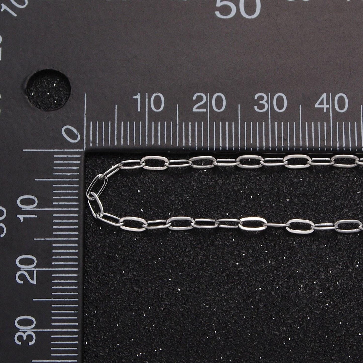 Dainty 24k white gold filled 2.2mm paperclip cable unfinished jewelry making chain by yard in gold & silver | roll-1032 roll-1082