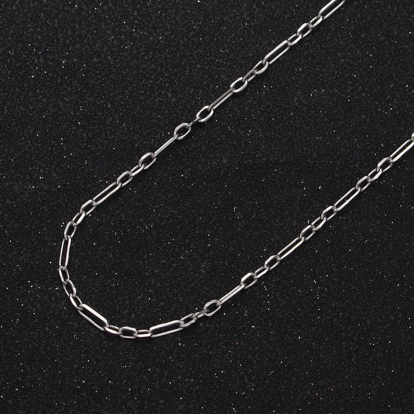 24k gold filled dainty flat edge paper clip cable link wholesale jewelry making unfinished chain in gold & silver | roll-905, roll-906