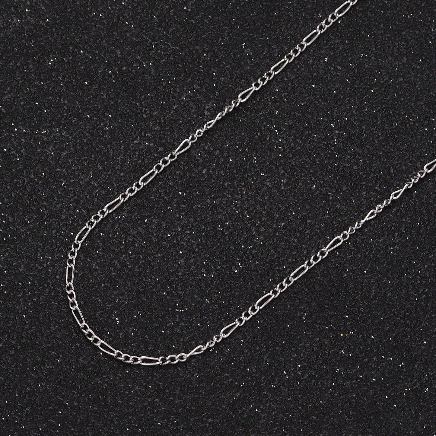 24k gold filled dainty 1.3mm figaro unfinished gold, silver wholesale jewelry making chain | roll-903 , 904