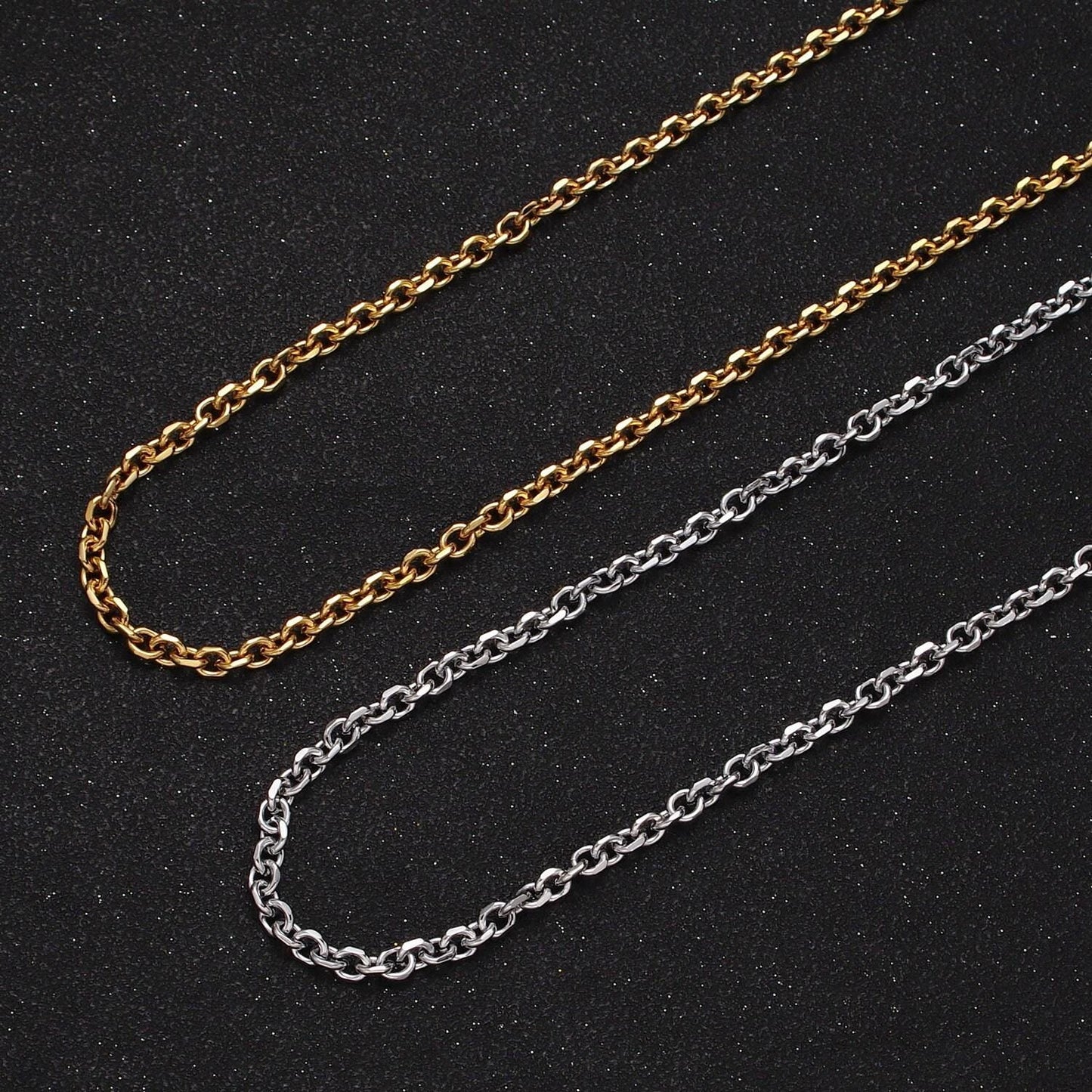 24k gold filled unfinished chain by yard cable circle chain, oval link necklace chain, wholesale bulk chain jewelry making 3.8mm roll-887