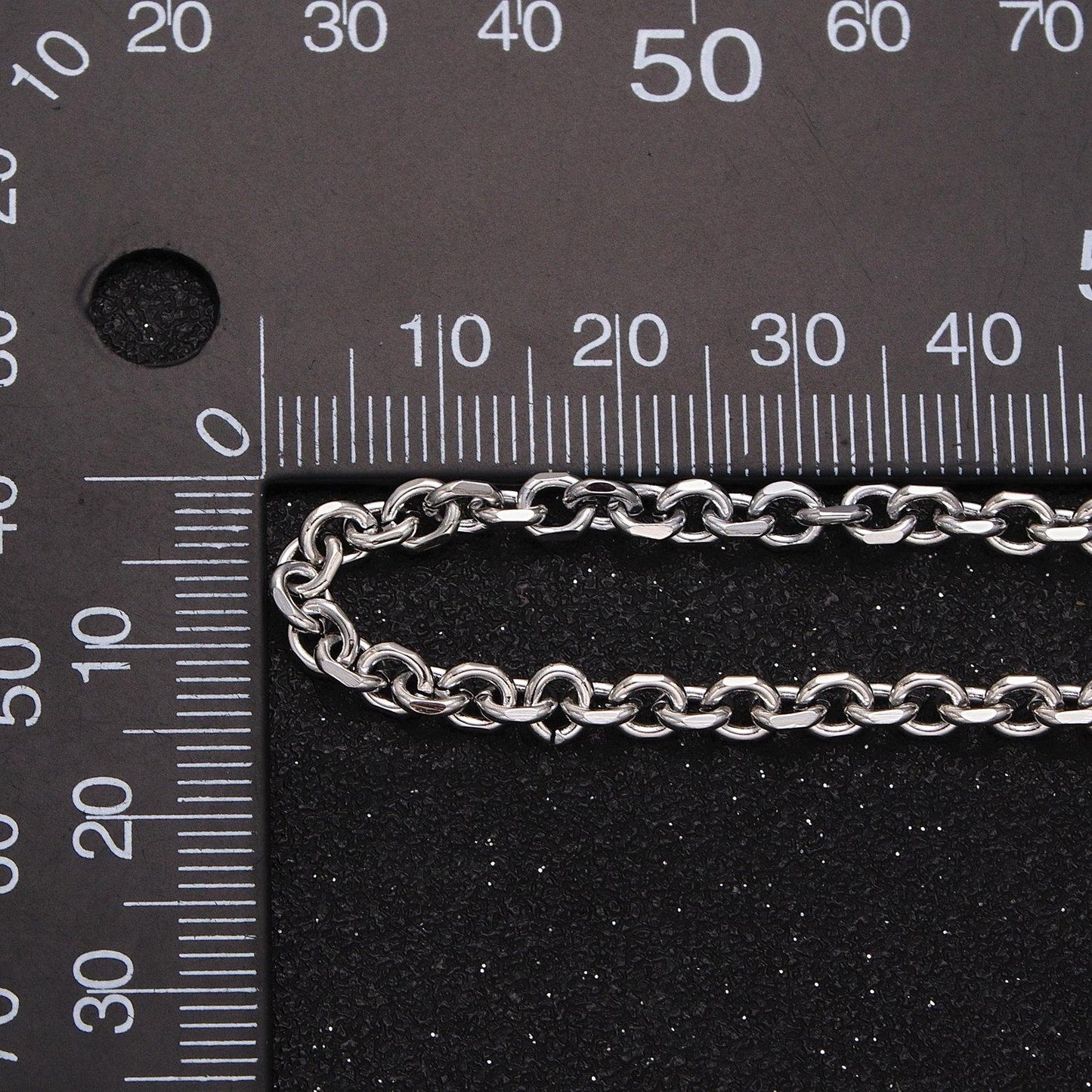 24k gold filled unfinished chain by yard cable circle chain, oval link necklace chain, wholesale bulk chain jewelry making 2.3mm roll-885