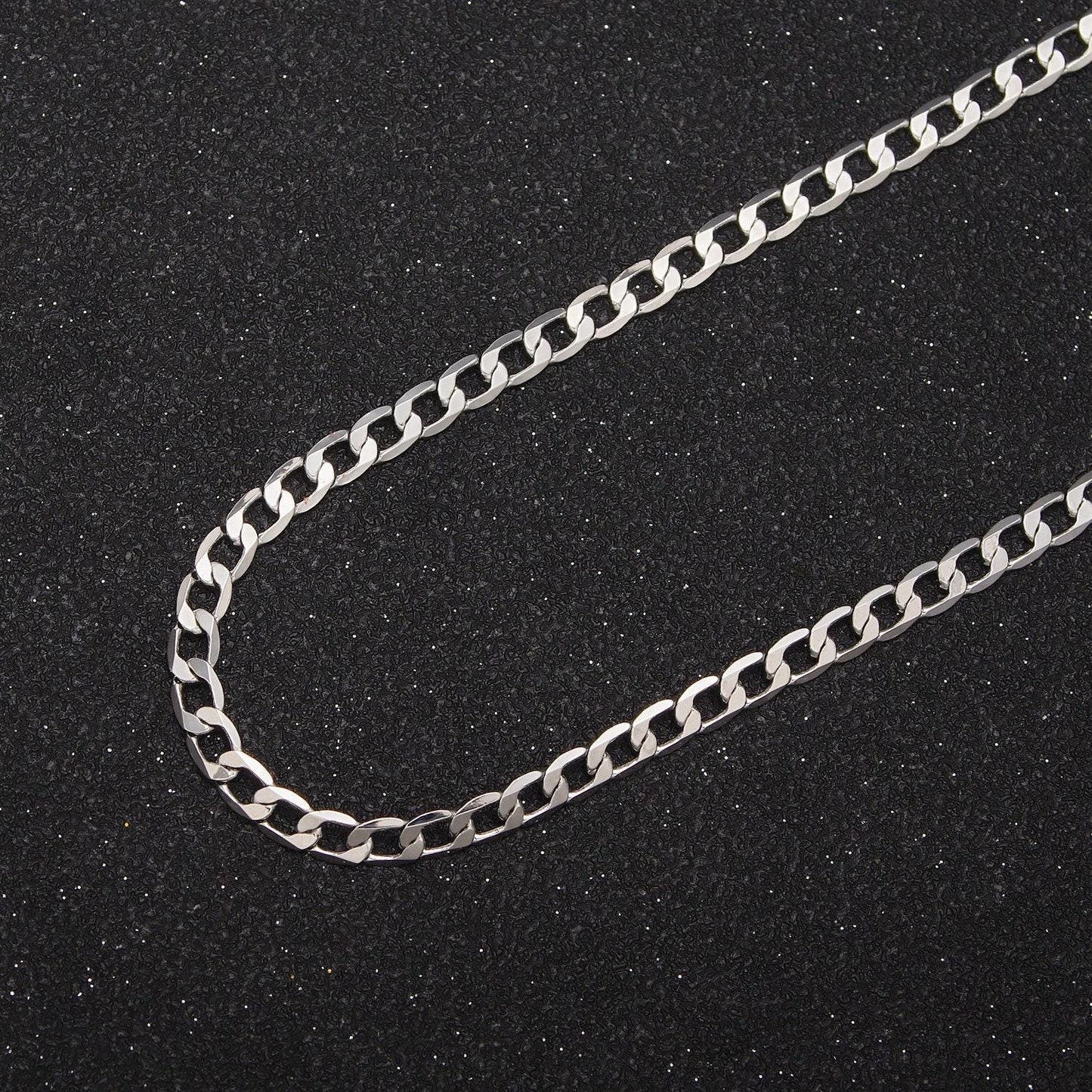 24k gold filled flat miami cuban curb chain, 3.5mm width concave silver & gold chain, wholesale bulk roll chain for jewelry making, 688