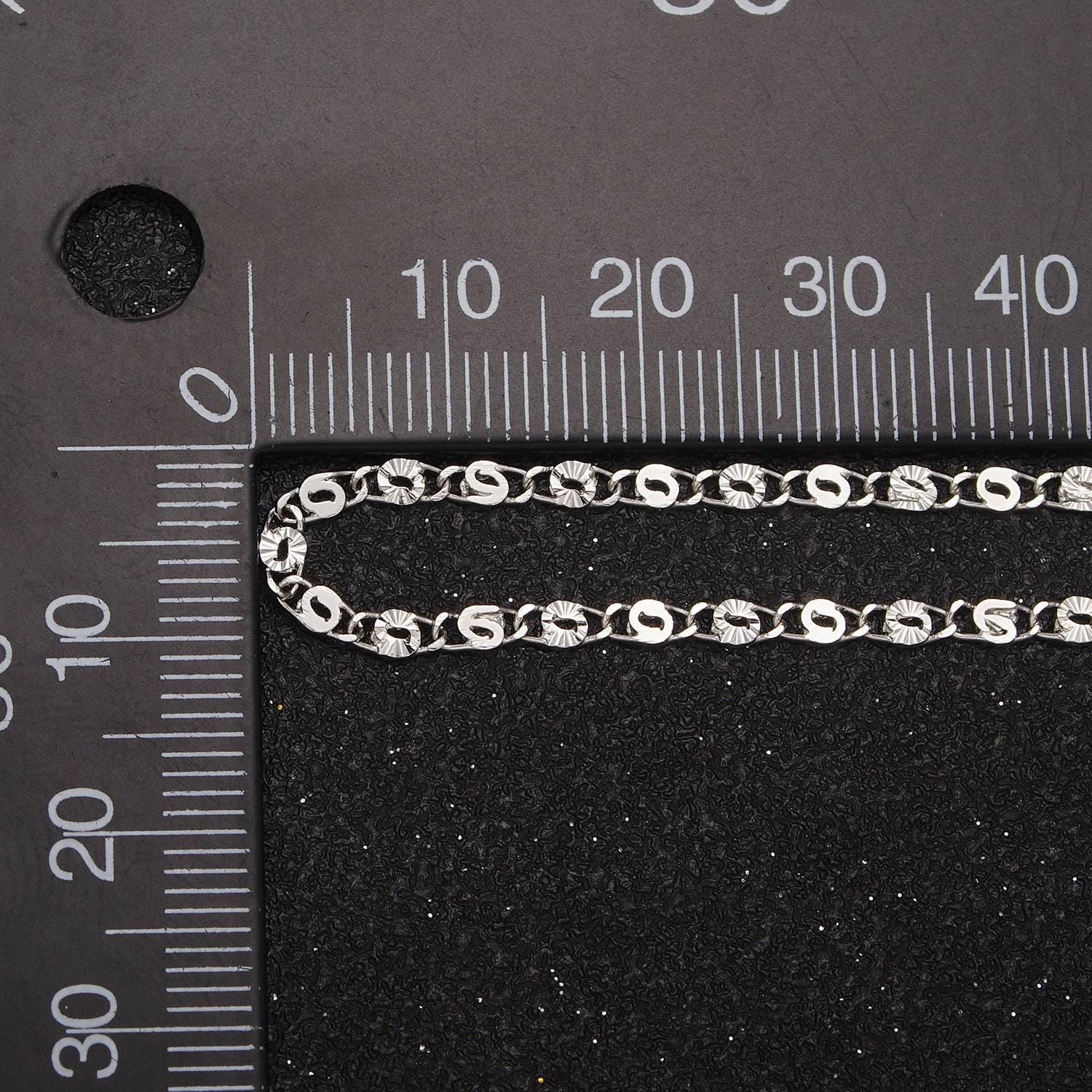 24k gold filled sunburst scroll chain by yard, 2.3mm width silver & gold chain, wholesale bulk roll chain for jewelry making, 680