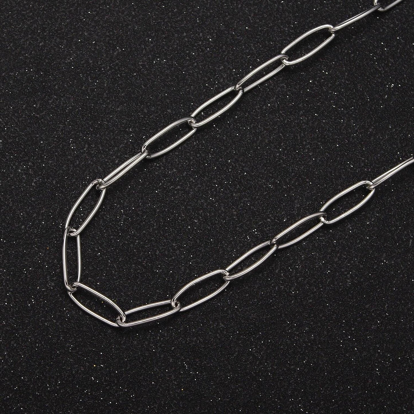 24k gold filled dainty cable paperclip chain, 14x5mm width cable silver & gold chain, wholesale bulk roll chain for jewelry making, 678
