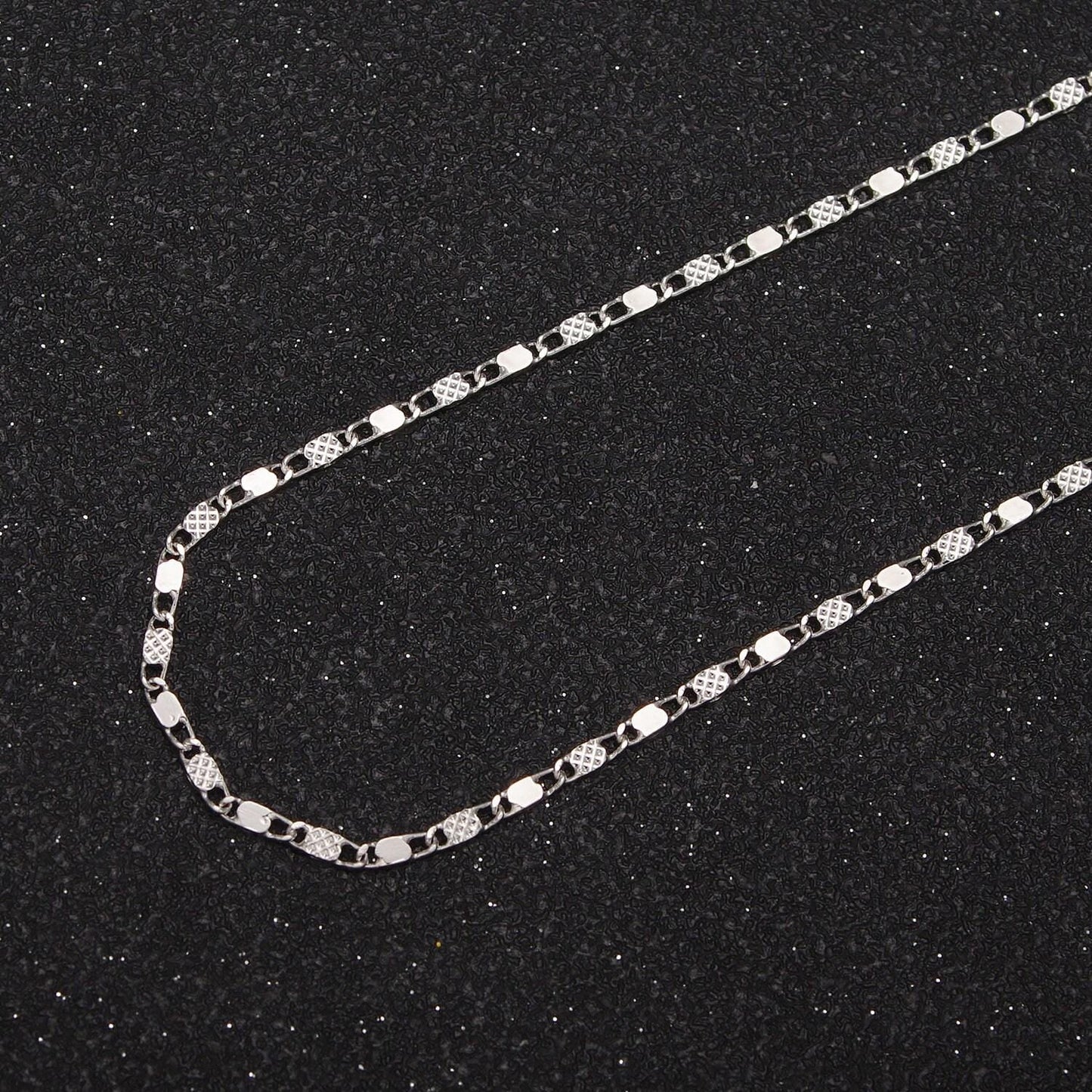 24k gold filled unique sunburst anchor link chain for jewelry making, dainty 1.7mm width gold & silver color wholesale chain by yard, 637