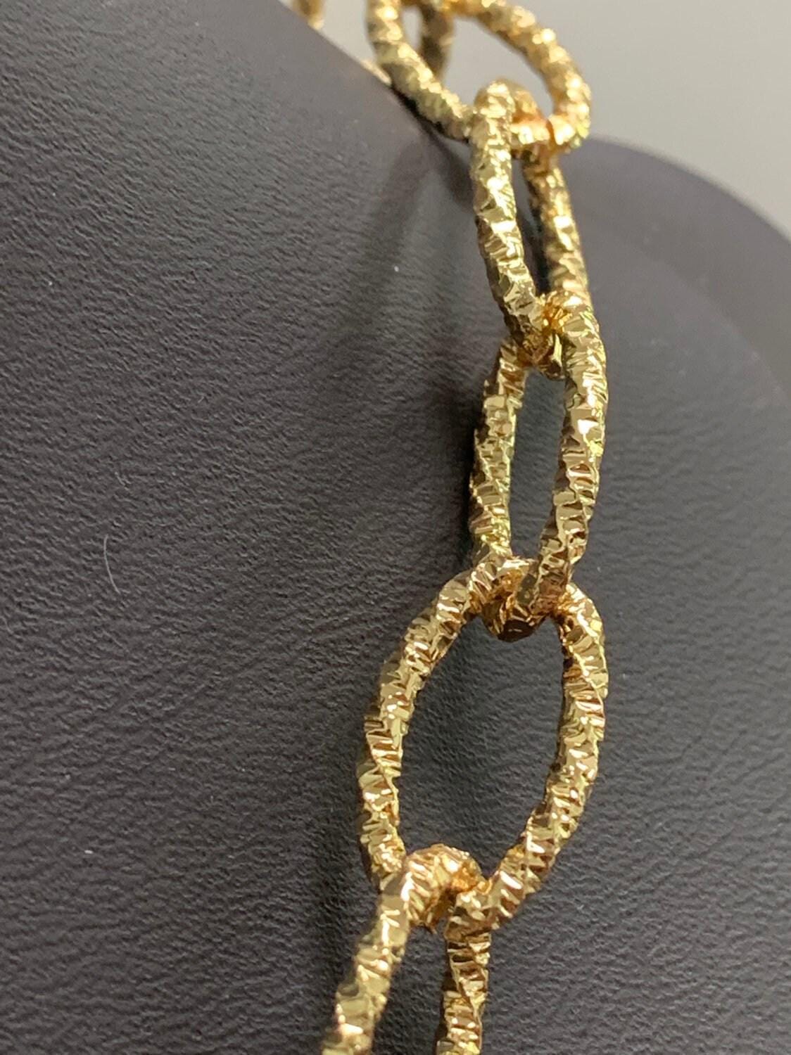 Gold oval rolo special design chain by yard, sparkly link chain, fancy wholesale bulk roll chain for jewelry making, width 9.4mm,roll-492