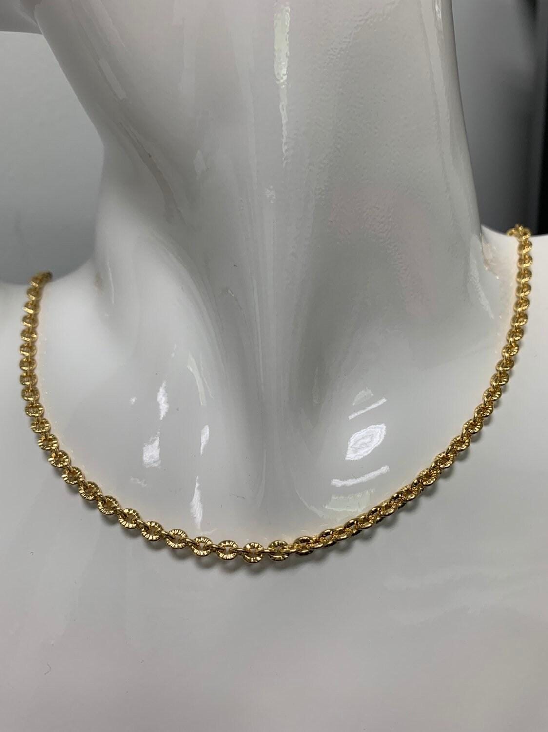 14k gold oval rolo chain by yard, sunburst stamp oval link, wholesale bulk roll chain for jewelry making, width 3.7mm, 469
