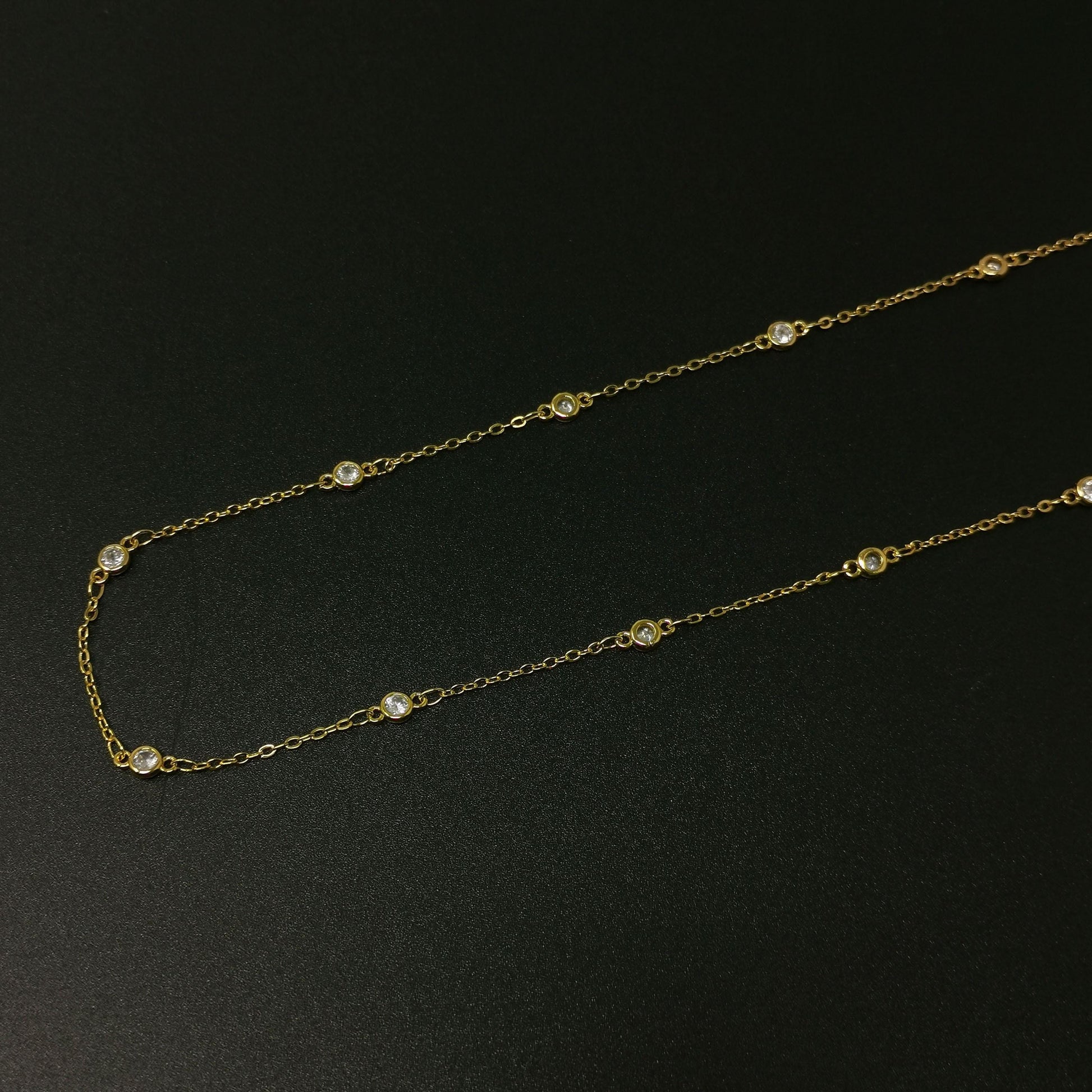 24k gold filled micro pave cz charm chain by yard, cz charm specialty link chain by foot, cz charm size 3mm india.chain0.2mm thick, roll-395