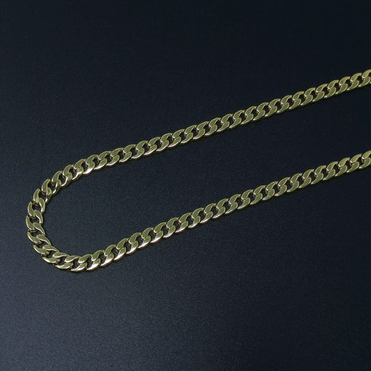 24k gold 9.7mmx7mm cuban curb chain by yard, cuban curb chain, wholesale bulk roll chain for diy craft, thickness 2.1mm,roll-389
