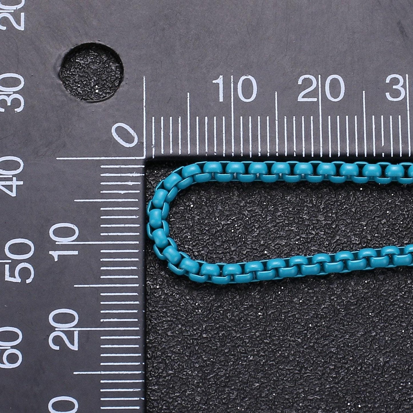 Black, navy blue, lime green color fancy enamel link rolo cable chain by yard, square link chain by yard, width 2.6mm,roll-338,339,340