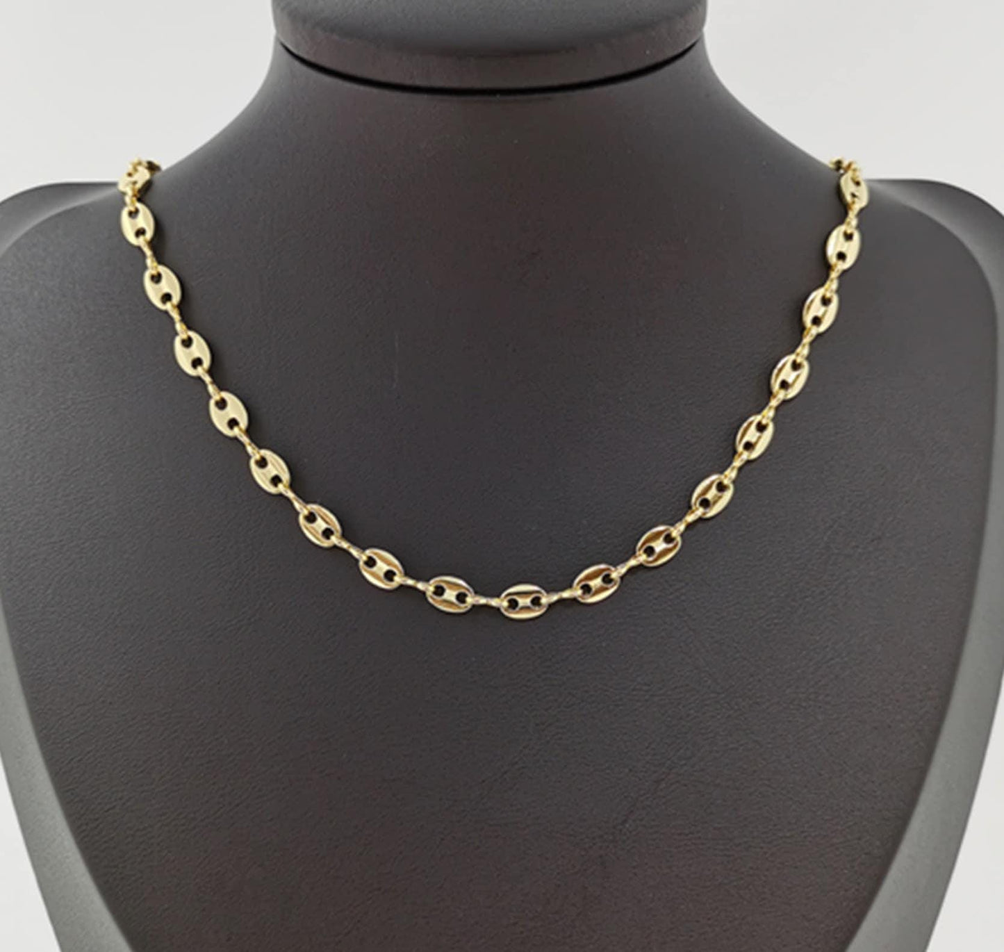 24k gold mariner anchor by yard, figure 8 chain by foot, wholesale bulk roll chain for jewelry making, size 7x5mm,176 / 189