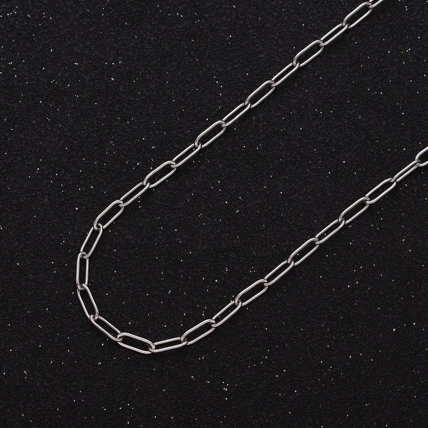 24k gold filled paper clip chain, elongated rectangle oval chain wholesale unfinished chain roll-1269