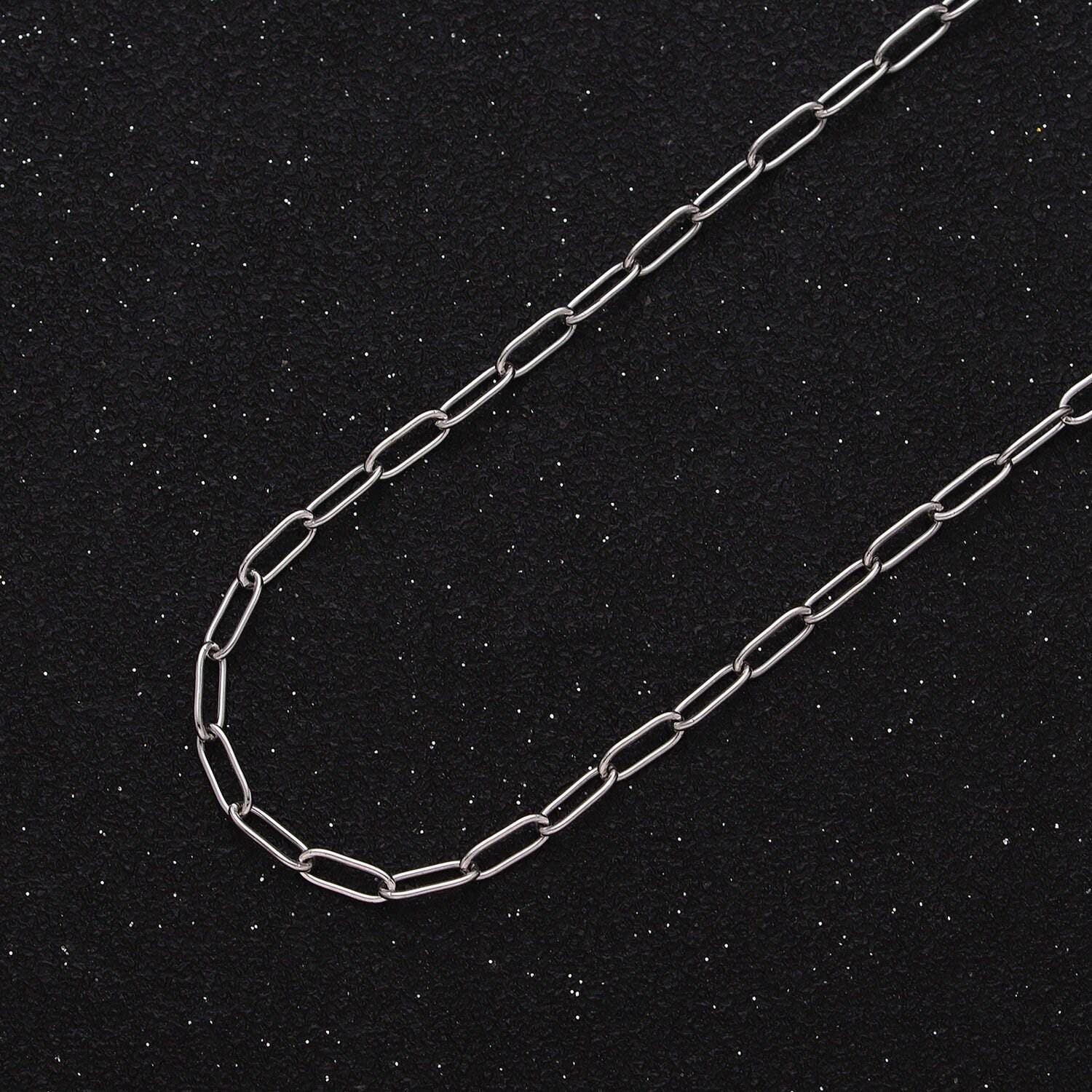 24k gold filled paper clip chain, elongated rectangle oval chain wholesale unfinished chain roll-1269