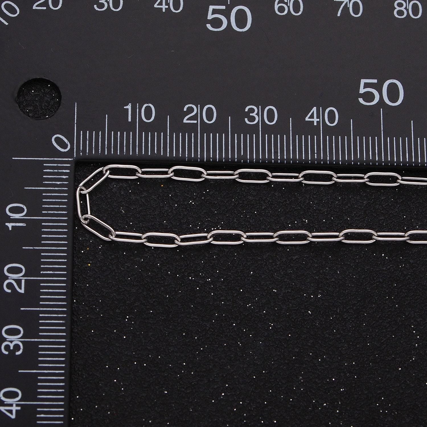 24k gold filled paper clip chain, elongated rectangle oval chain wholesale unfinished chain roll-1269