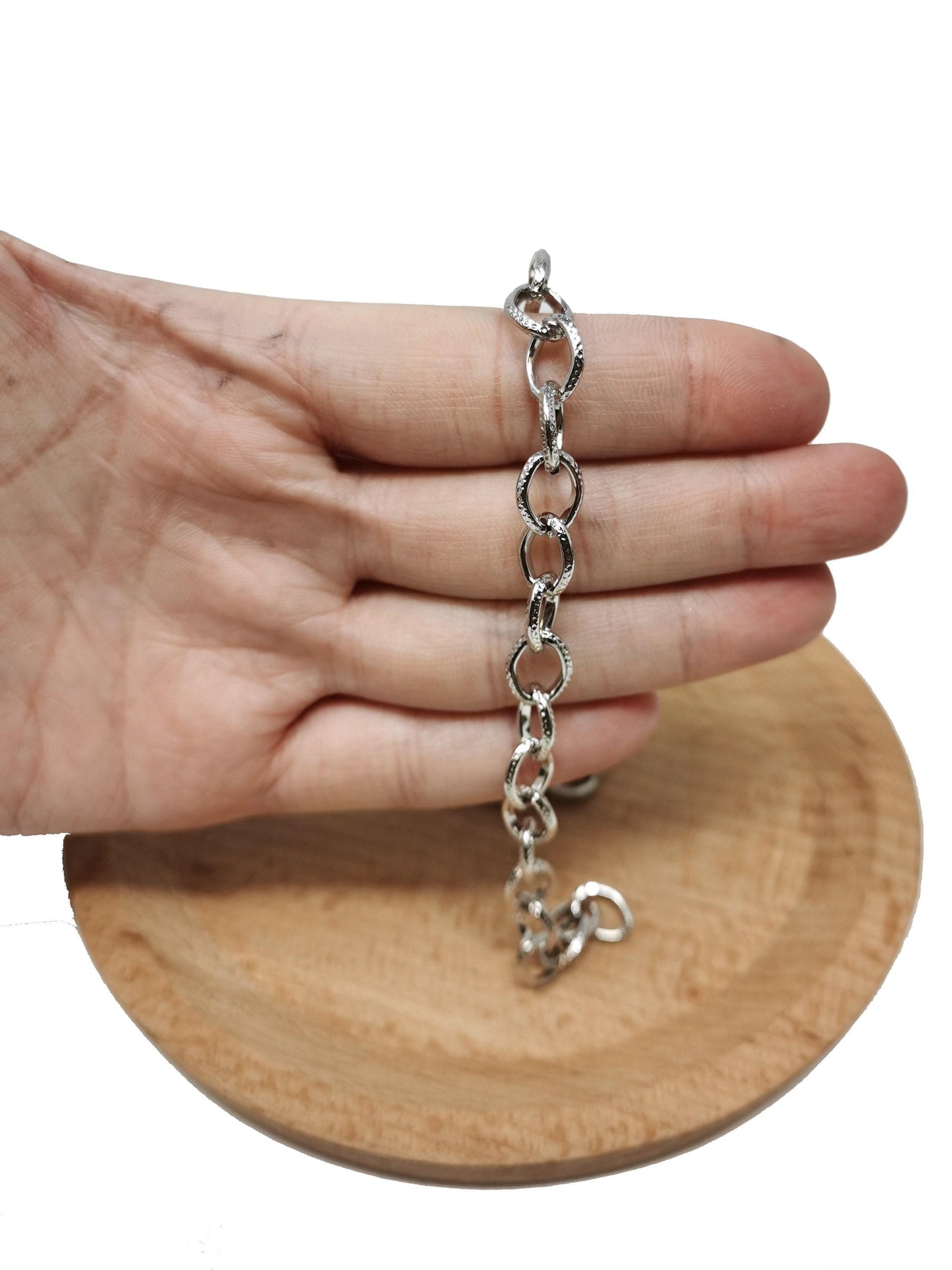 Gold rolo cable chain by yard, rolo cable chain by foot, wholesale bulk roll chain, width 8mm, roll-98,94
