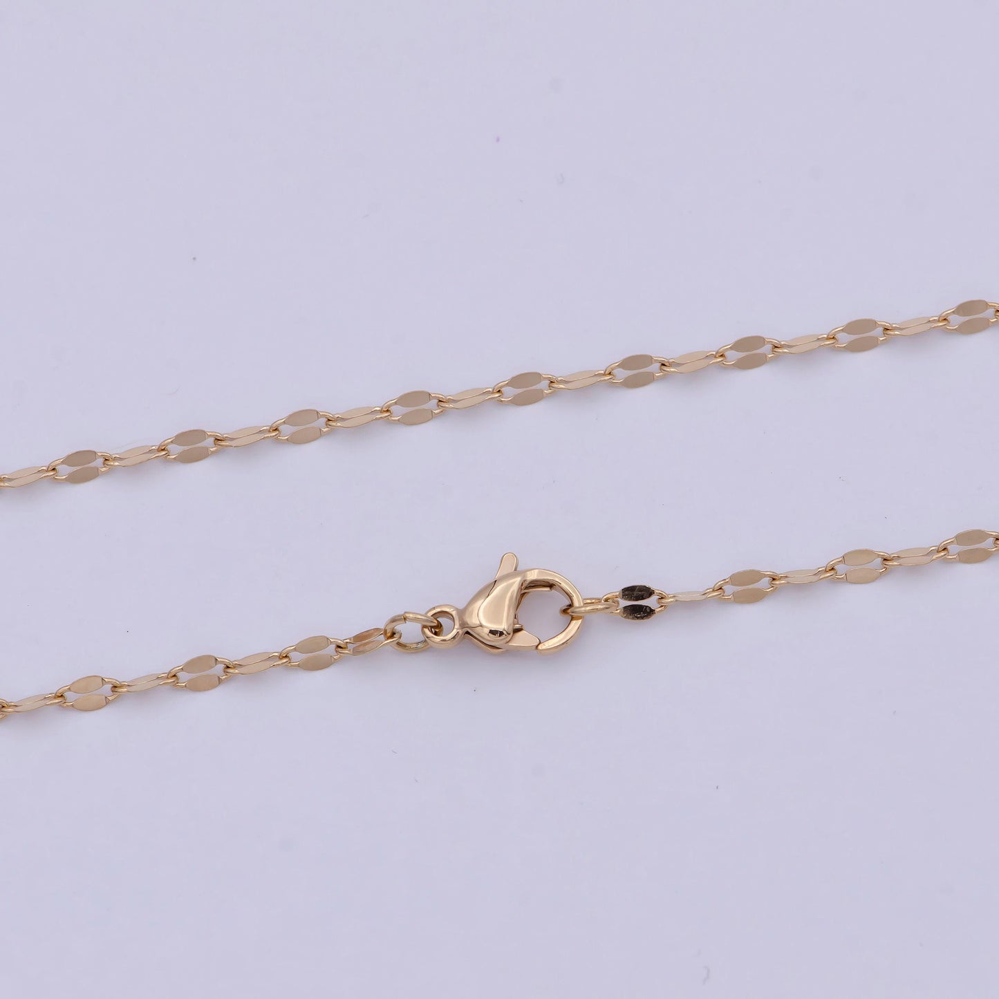 Thin gold cable chain 18k gold plated chain necklace, stacked layer gold chain necklace for woman wa-766 wa-768