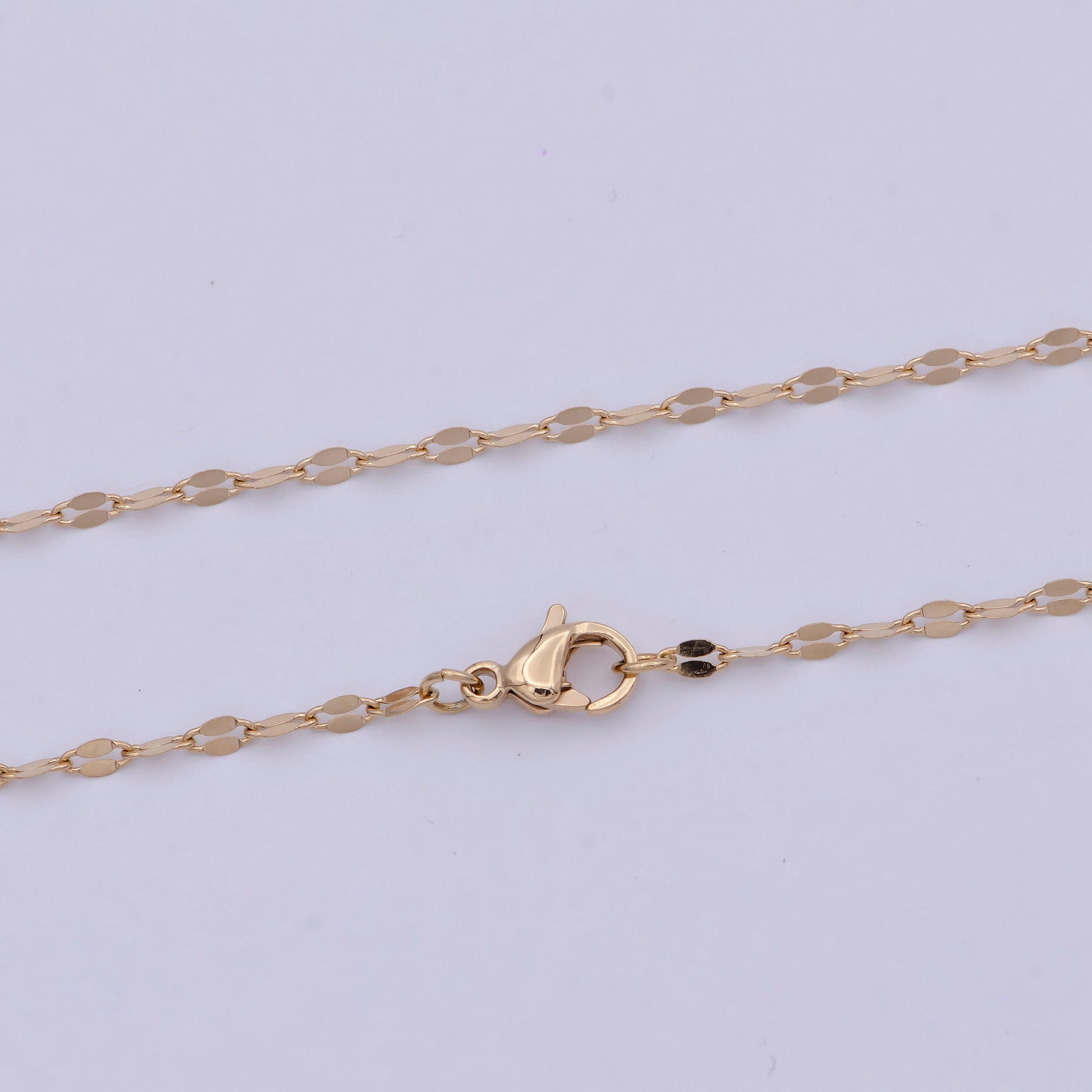 Thin gold cable chain 18k gold plated chain necklace, stacked layer gold chain necklace for woman wa-766 wa-768