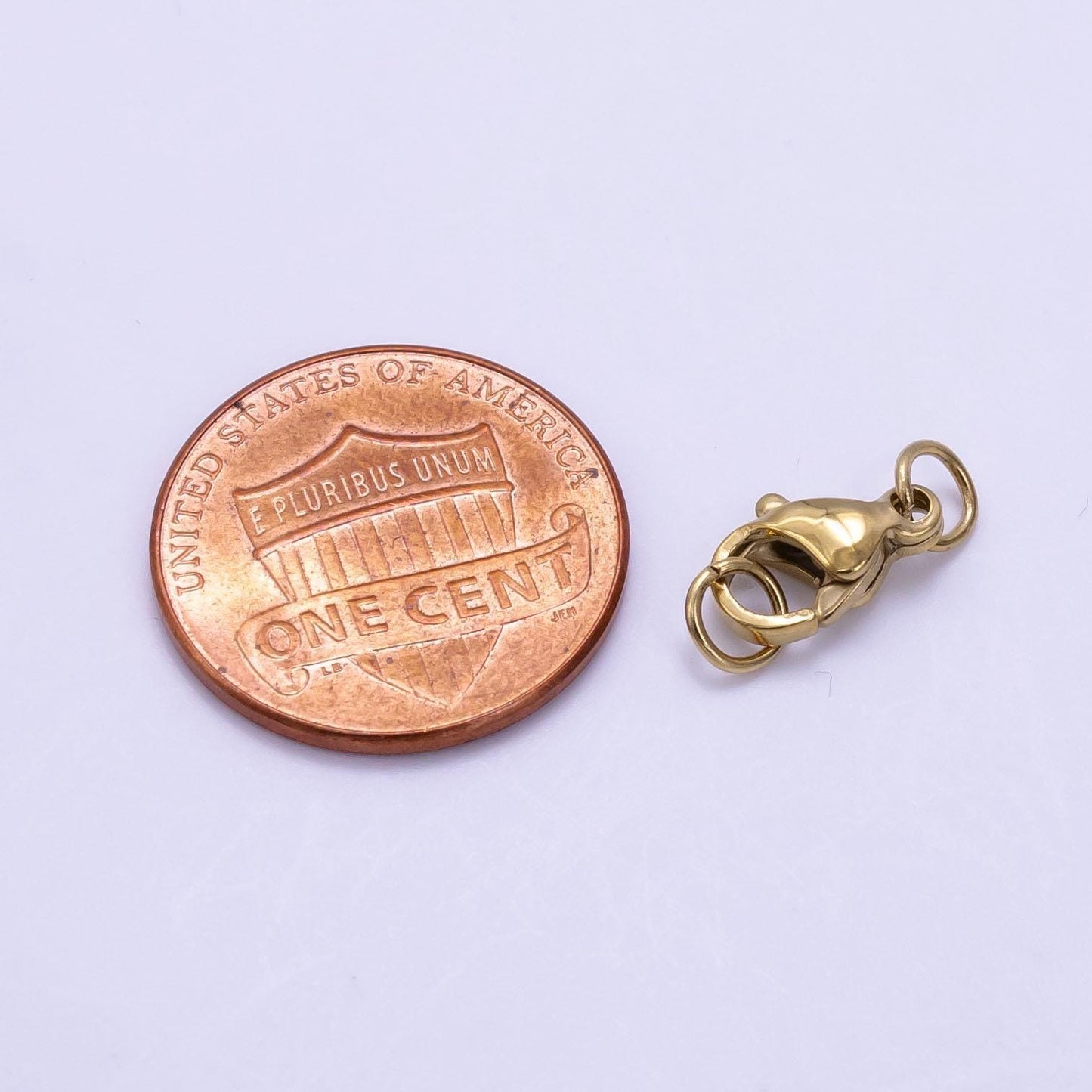 1 piece 16k gold filled 13.8mm lobster clasps jewelry closure supply end clasp for bracelet necklace anklet component | z406