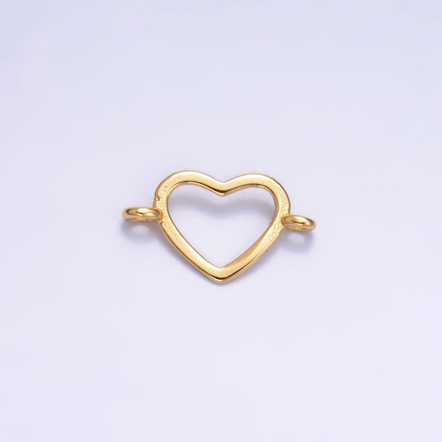 Mini Silver Heart Charm Connector s925 Sterling Silver Love Link Connector for Bracelet Necklace Supply for Permanent Jewelry SL619