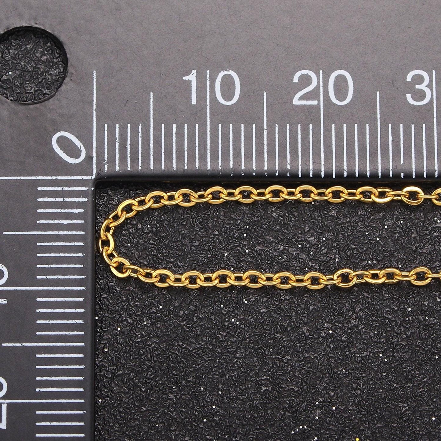 24k gold filled cable chain dainty chain simple everyday layering necklace wa-732