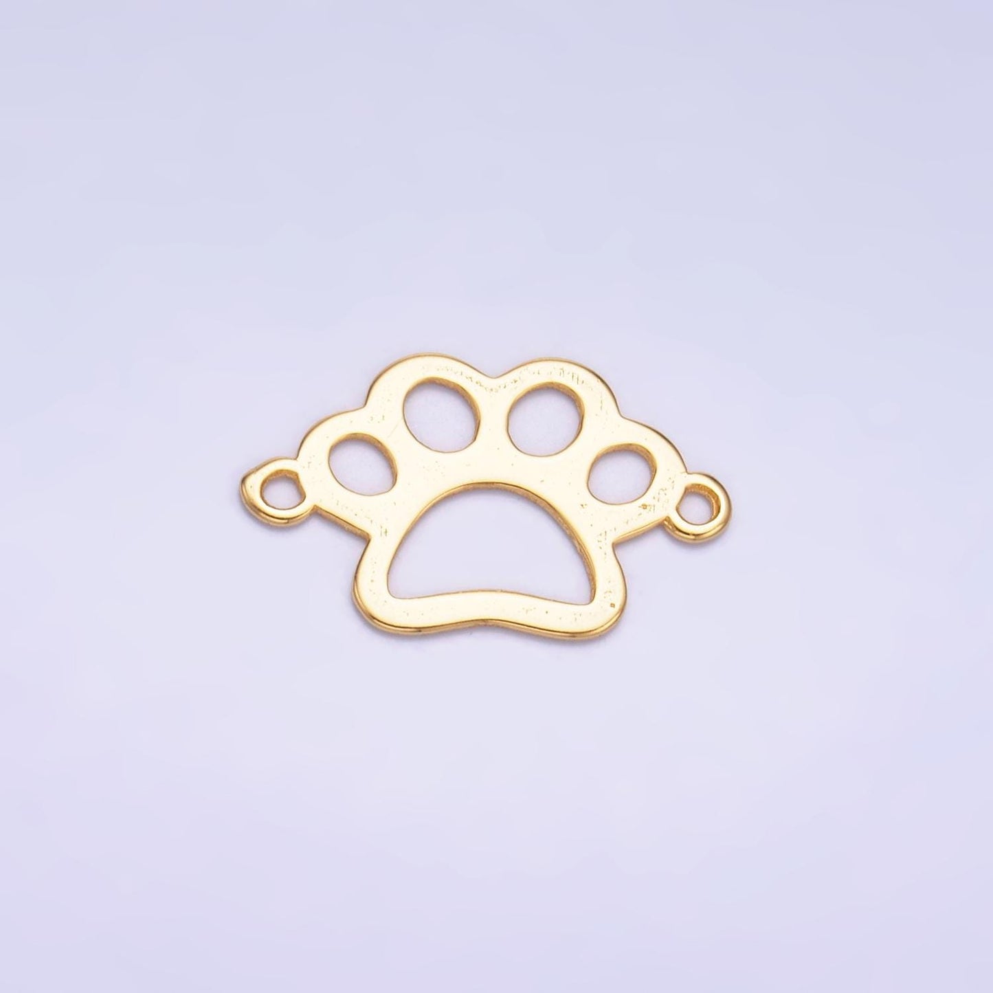 Sterling Silver 10mm pawprint animal pet Dow Paw Charm connector for Bracelet Component | SL-616