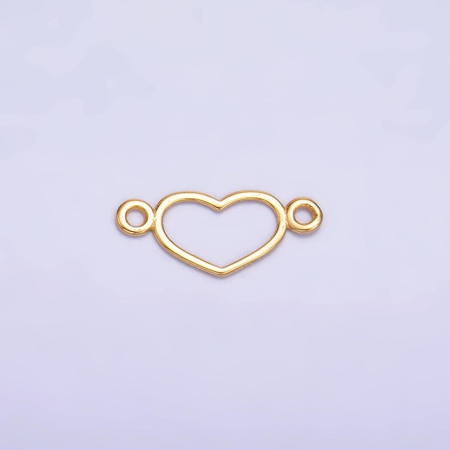 Mini Silver Heart Charm Connector s925 Sterling Silver Love Link Connector for Bracelet Necklace Supply for Permanent Jewelry SL-614