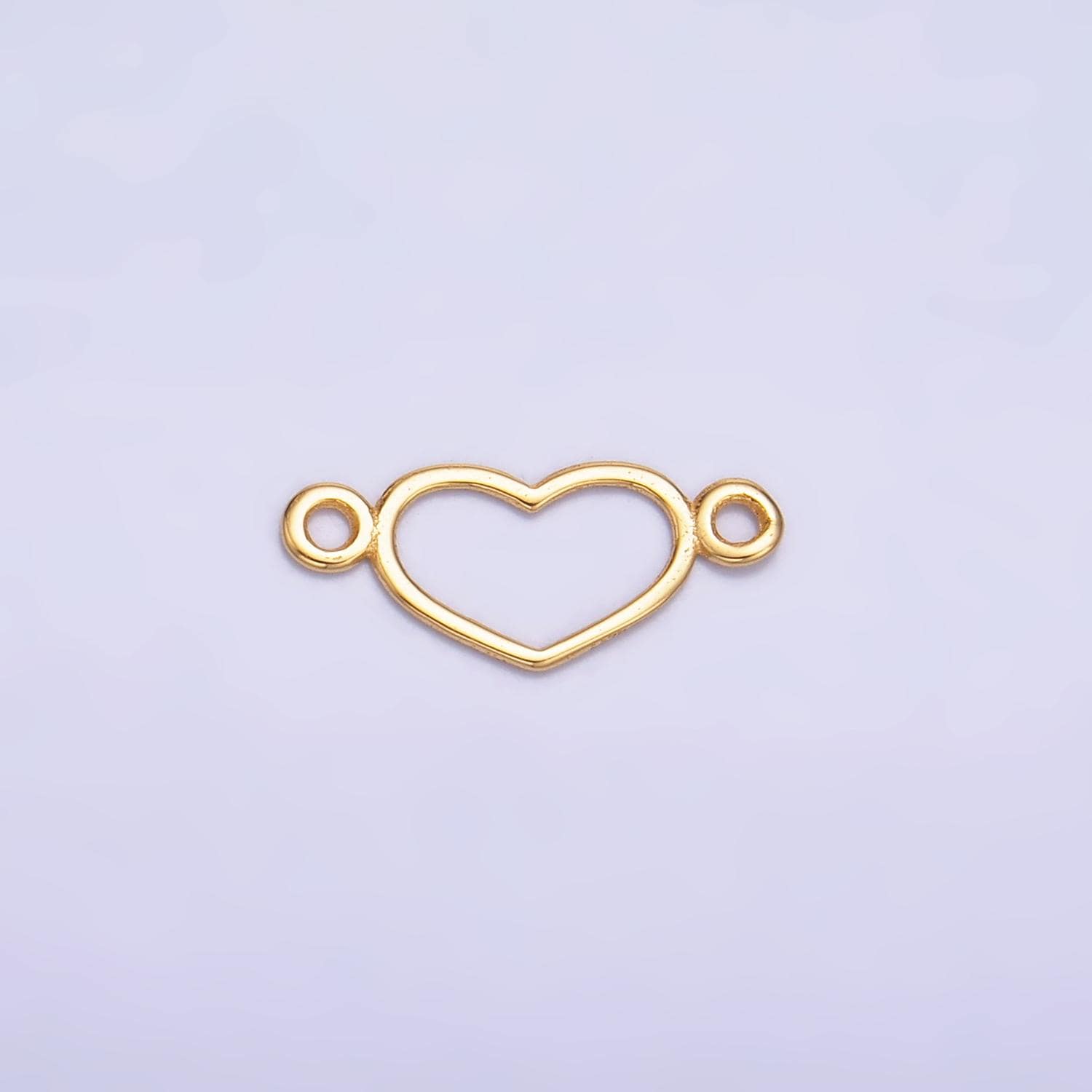 Mini Silver Heart Charm Connector s925 Sterling Silver Love Link Connector for Bracelet Necklace Supply for Permanent Jewelry SL-614