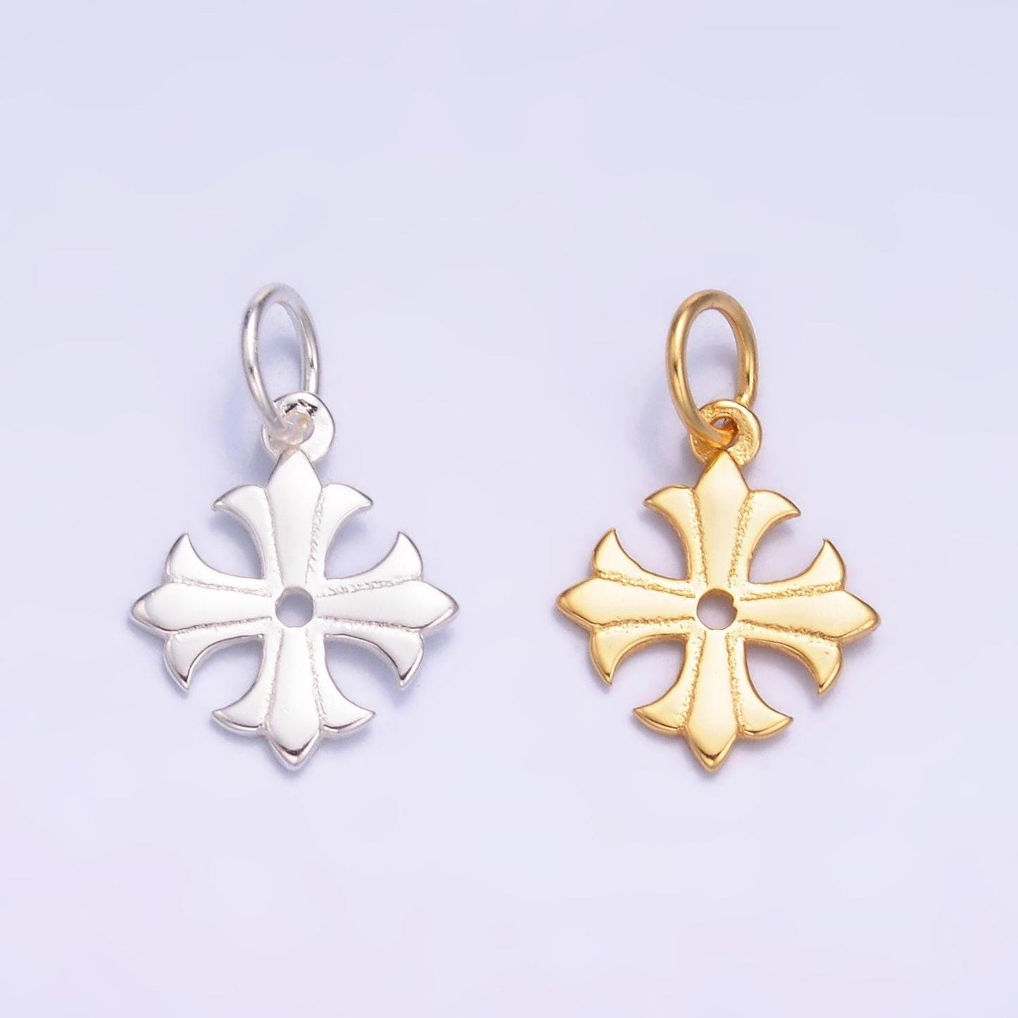 S925 sterling silver cross English Cross pendant, small religious charm | SL-623