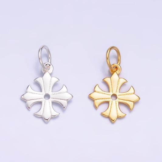 S925 sterling silver cross English Cross pendant, small religious charm | SL-623