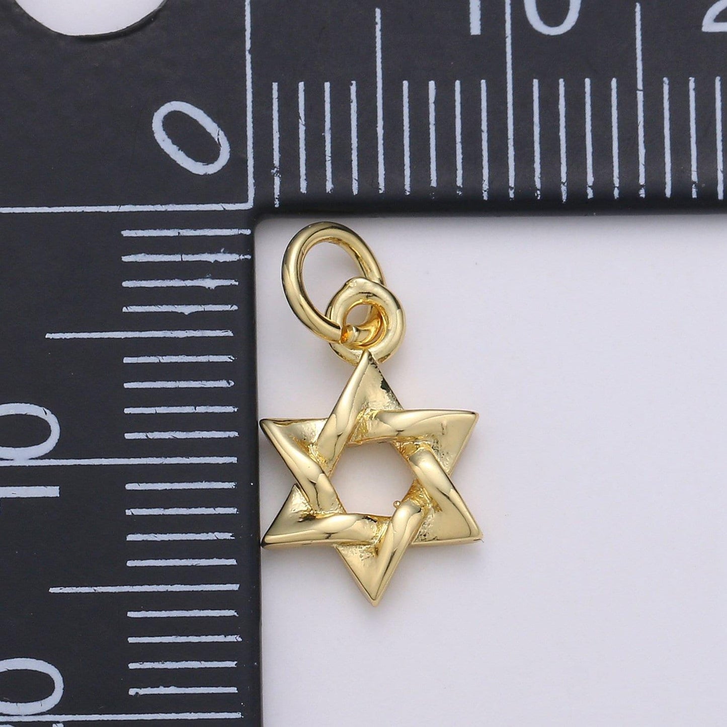 1pc star of david round 24k goldfild charm, jewis star pendant charm, charm,for diy jewelry,gold color, chgf-1953