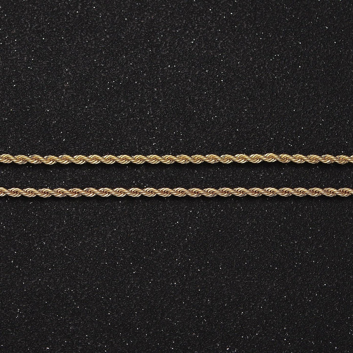 14k gold filled 1.8mm rope 16 inch, 18 inch choker layering chain necklace | wa-2115 wa2116
