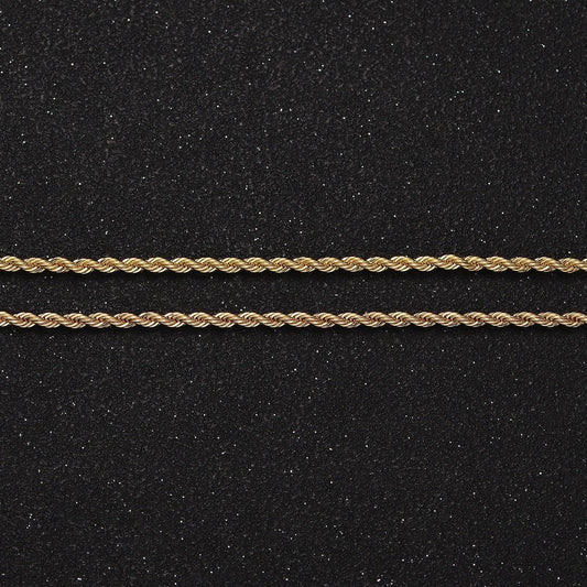 14k gold filled 1.8mm rope 16 inch, 18 inch choker layering chain necklace | wa-2115 wa2116