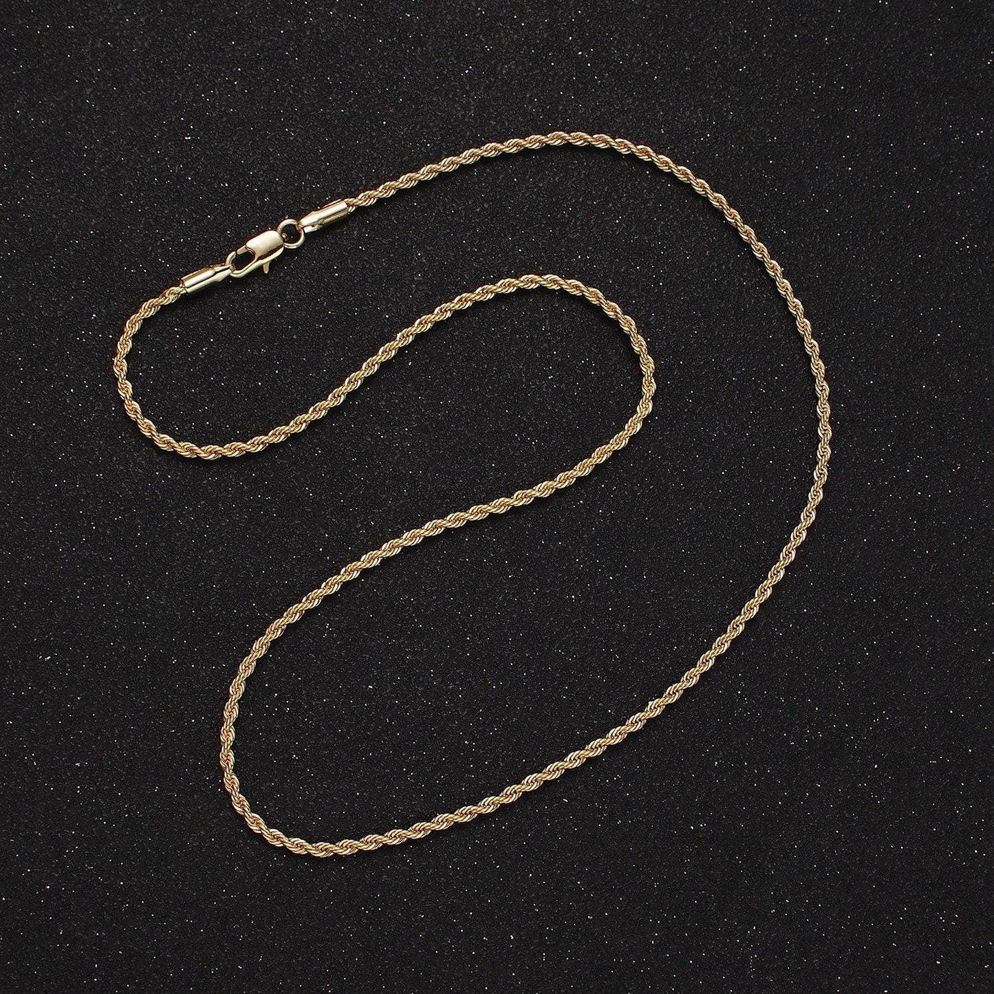 14k gold filled 1.8mm rope 16 inch, 18 inch choker layering chain necklace | wa-2115 wa2116