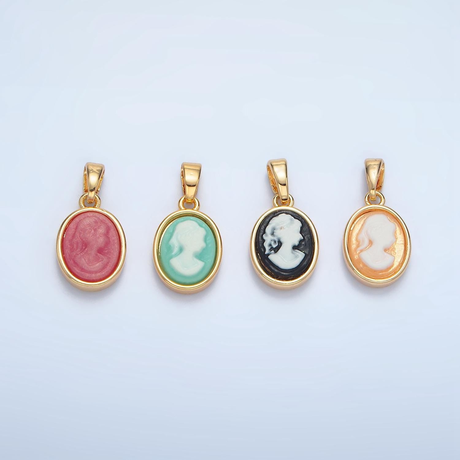 Mini agate cameo pendant woman italian cameo jewelry charm jewelry aa120
