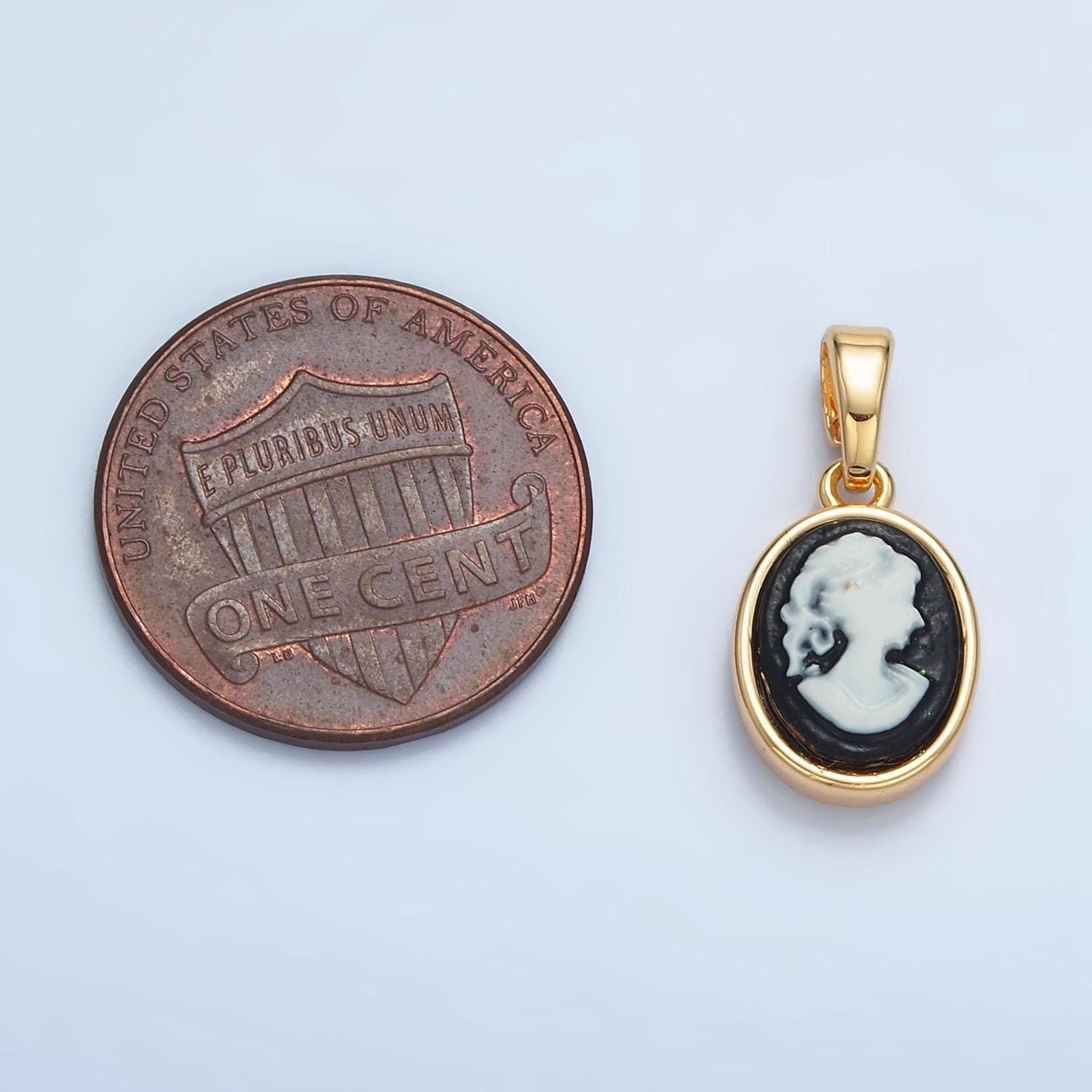 Mini agate cameo pendant woman italian cameo jewelry charm jewelry aa120