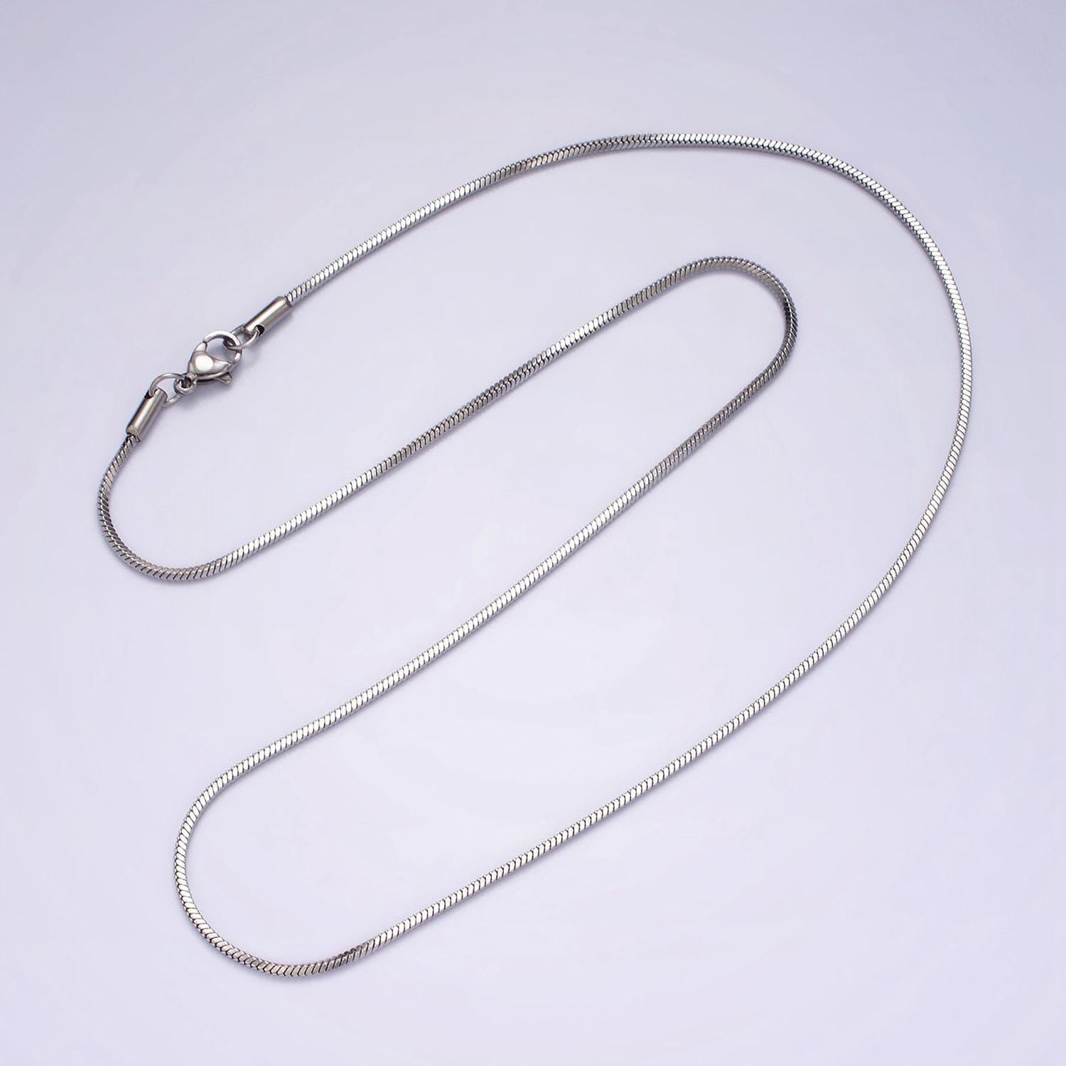 Stainless steel 1.5mm snake chain 20 inch layering necklace | wa-2270
