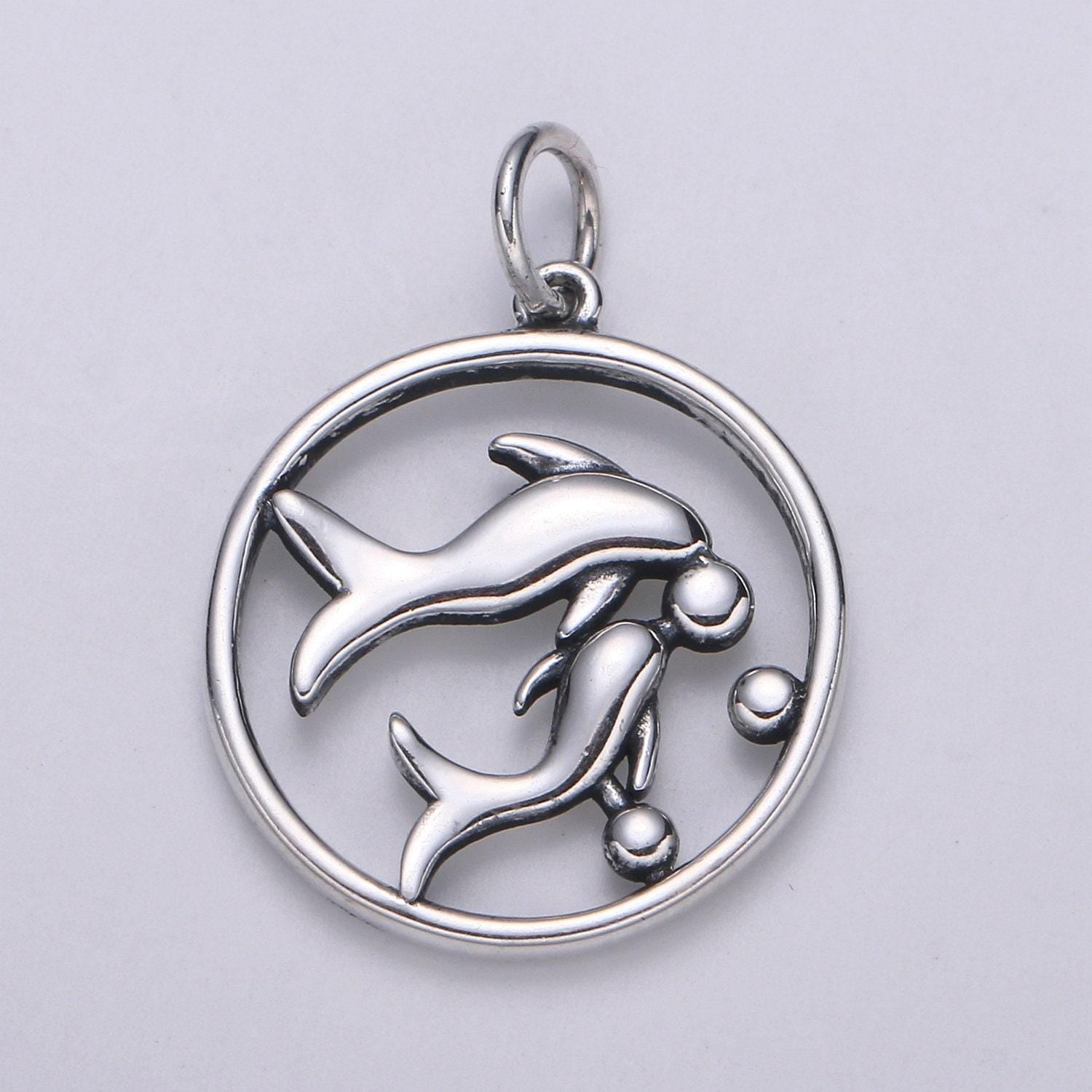 S925 sterling silver zodiac constellation charms, zodiac symbol, horoscope charm, dainty silver astrological zodiac sign minimalist jewelry
