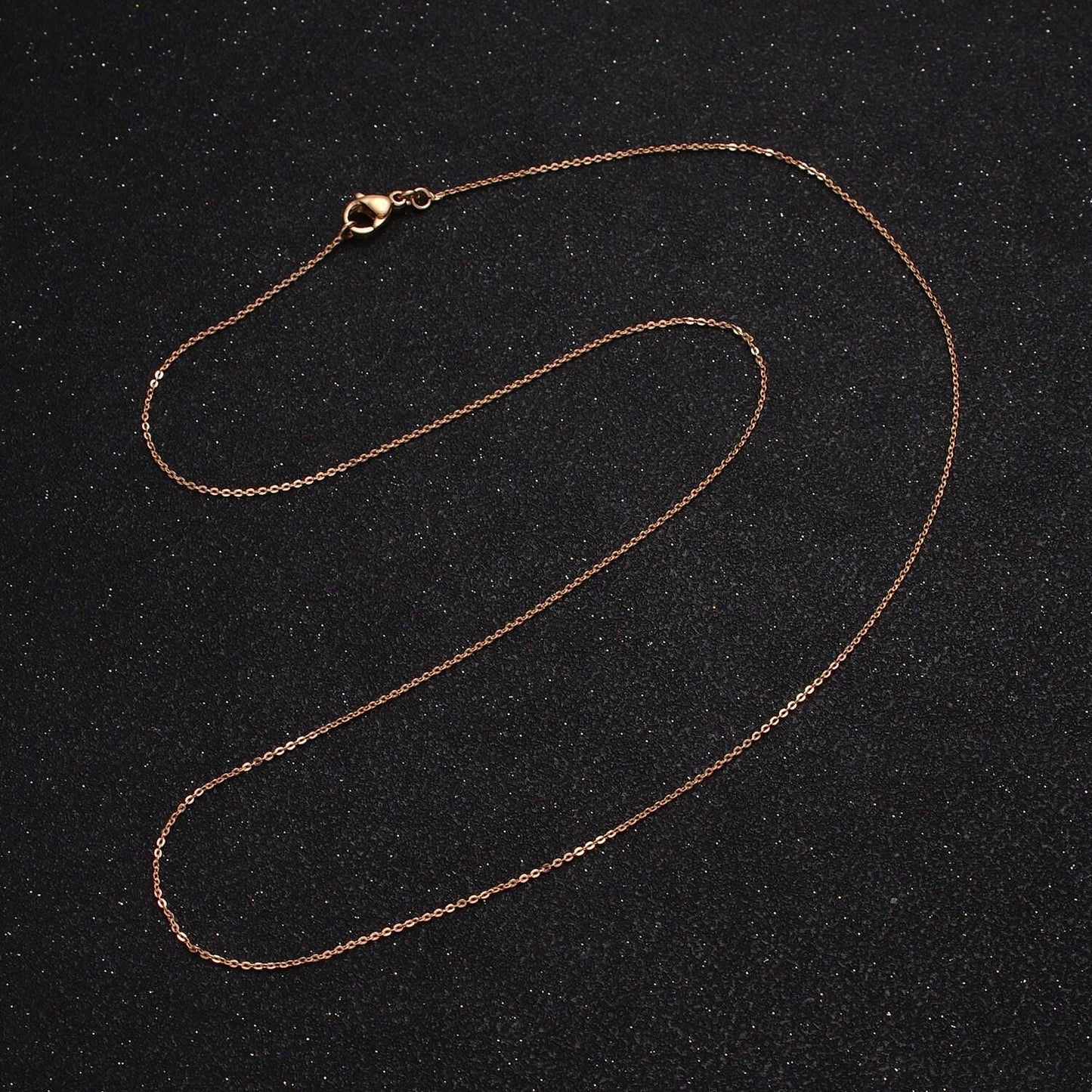 19.5'' ready to use 18k gold filled thin rolo necklace chain layering cable chain dainty necklace for pendant charm necklace making wa1605