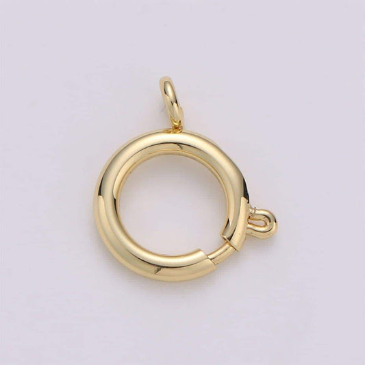 14k gold filled 7mm, 12mm spring ring clasp for bracelet necklace anklet jewelry making supply k572