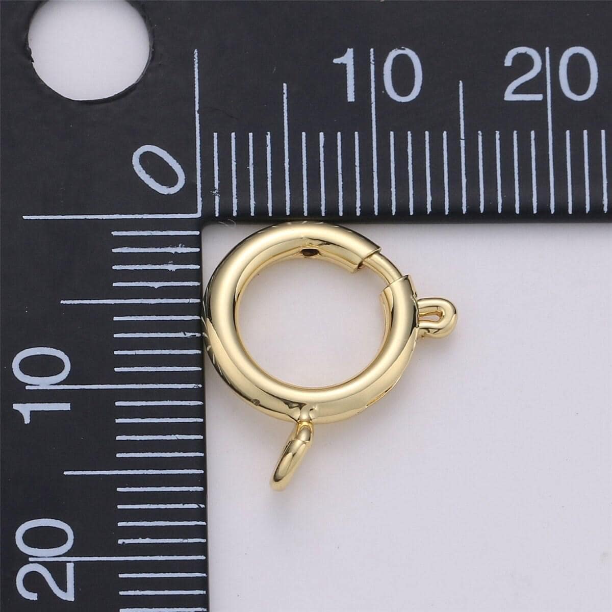 14k gold filled 7mm, 12mm spring ring clasp for bracelet necklace anklet jewelry making supply k572