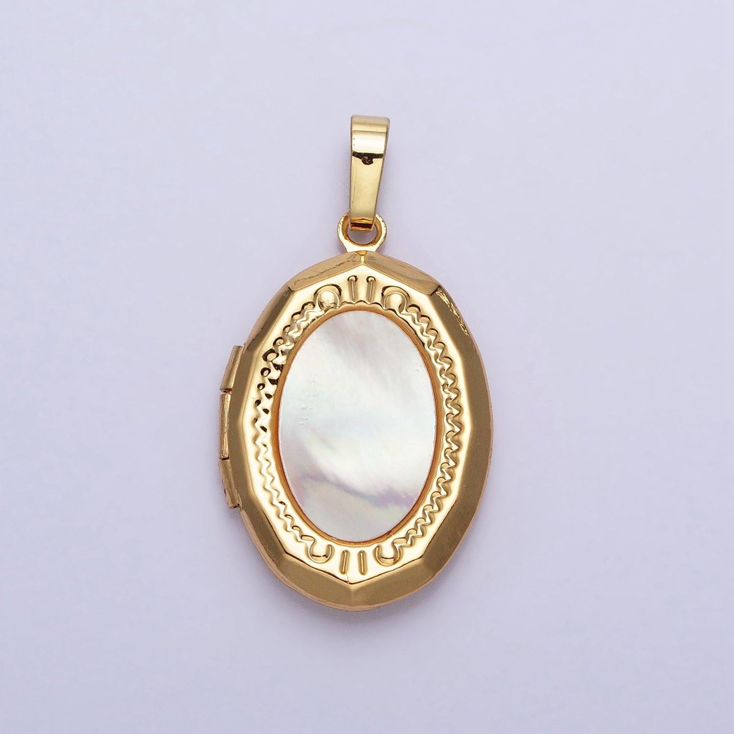 Oval pearl locket necklace pendant silver locket for photo necklace handmade mothers day gift jewelry supply aa367 aa368